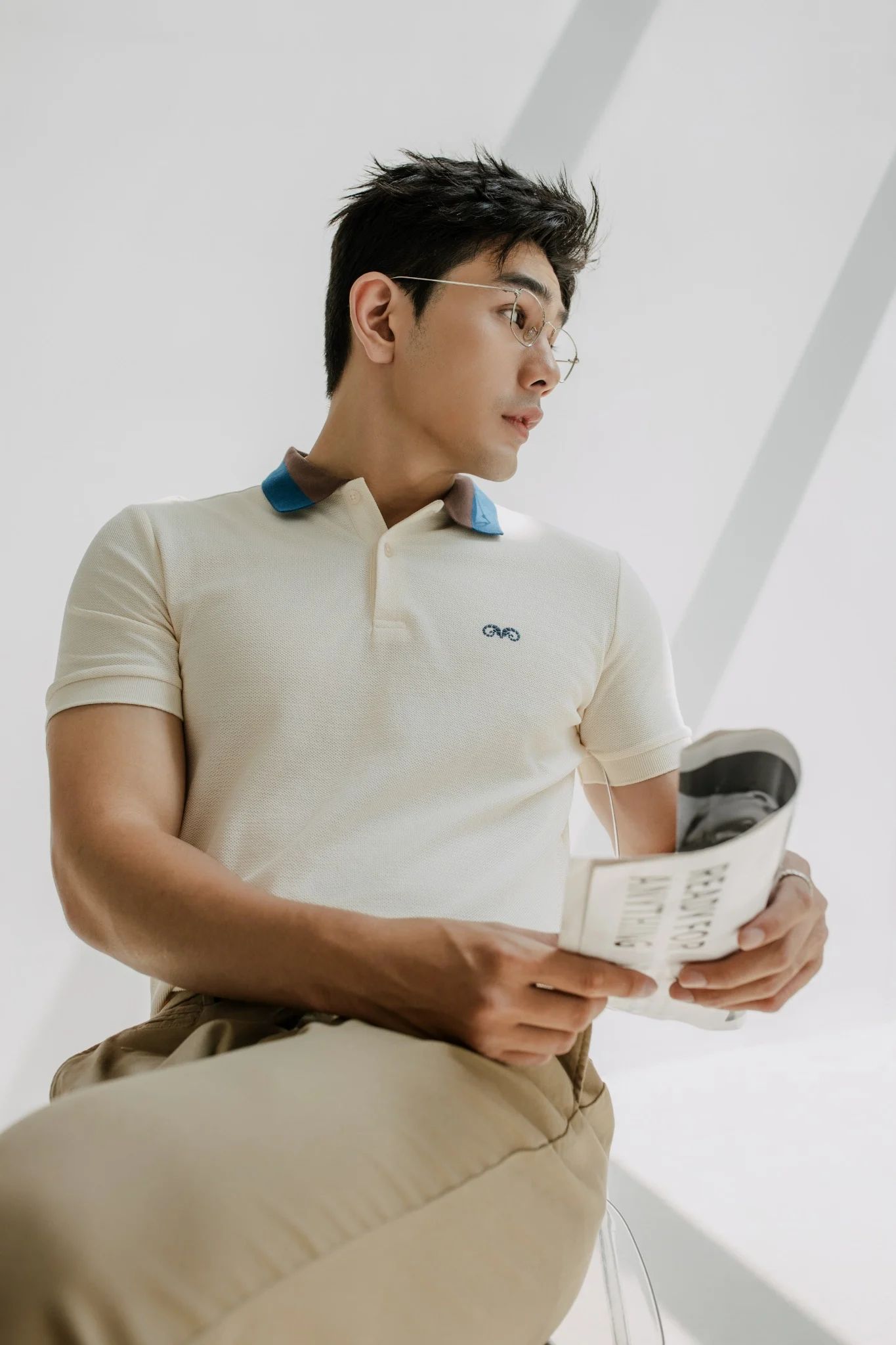 POLO NAM 880-KEM CỔ NÂU XANH DƯƠNG