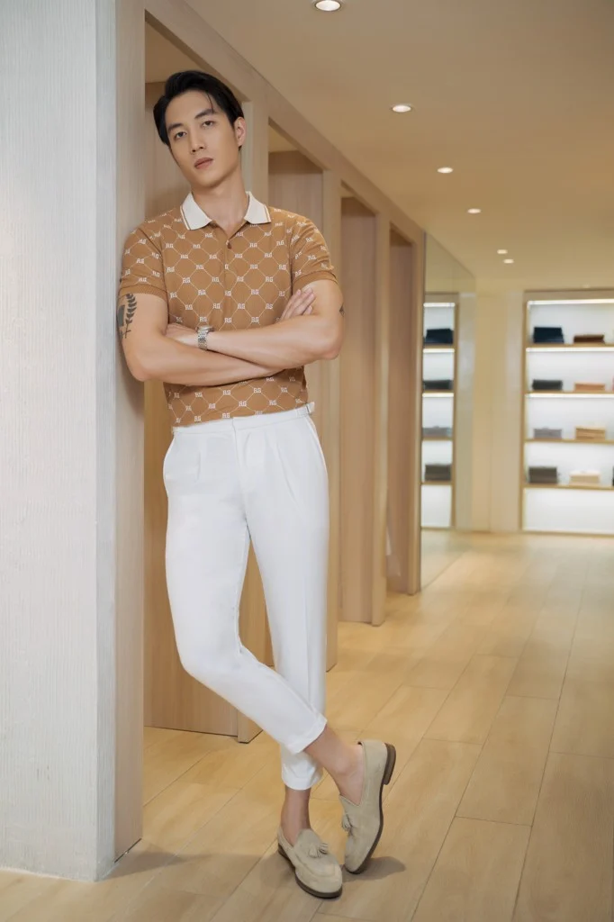 POLO NAM 8833-NÂU CỔ KEM