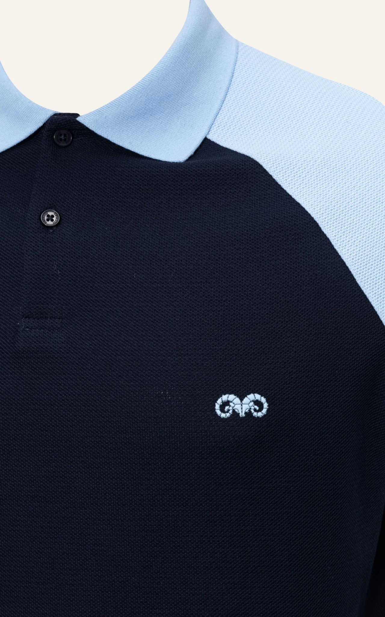 POLO NAM 8870-XANH ĐEN TAY BIỂN