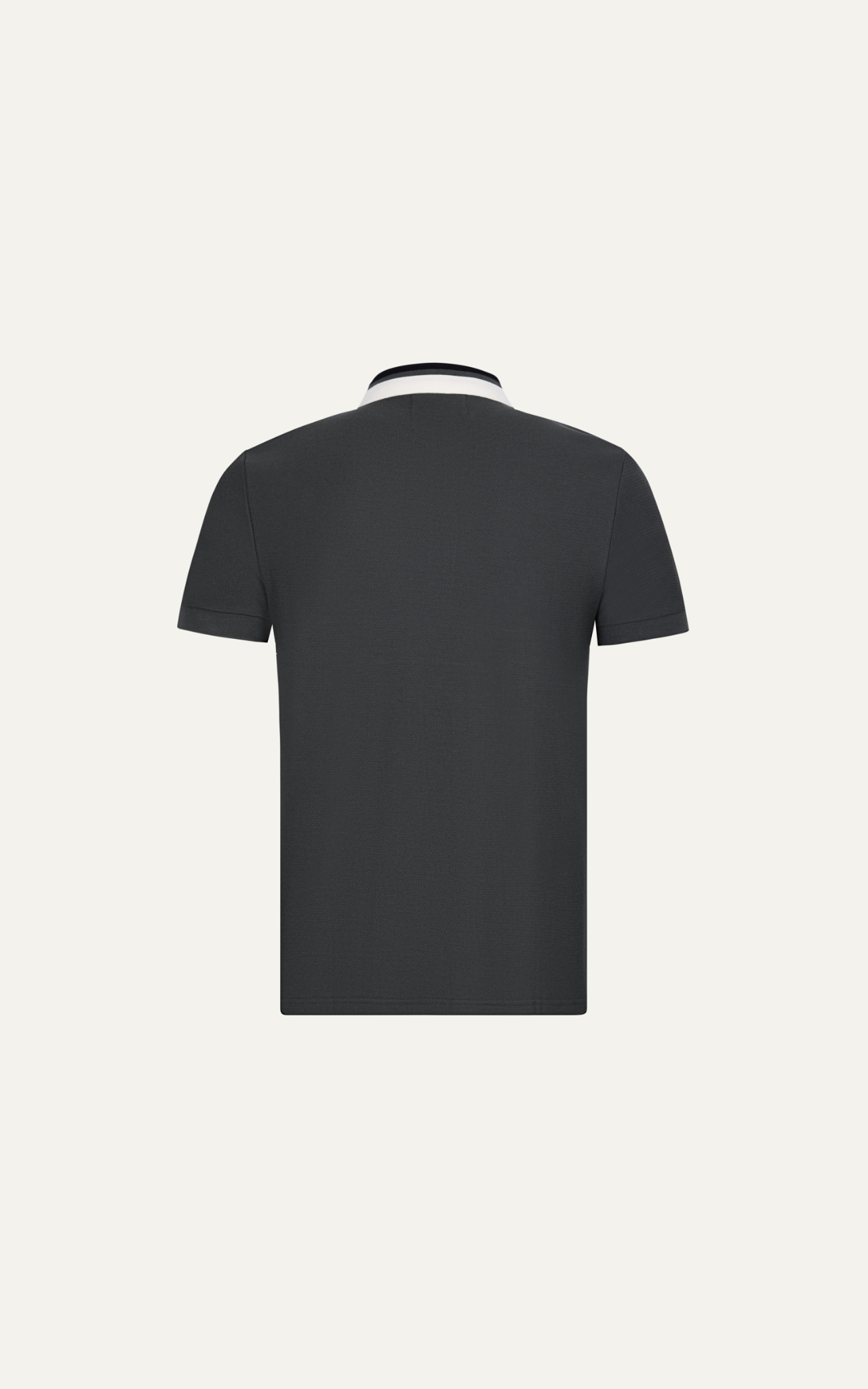POLO NAM 8879-RÊU CỔ KEM ĐEN