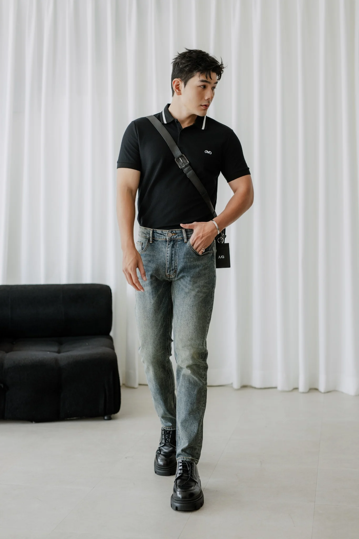 POLO NAM 8881-ĐEN