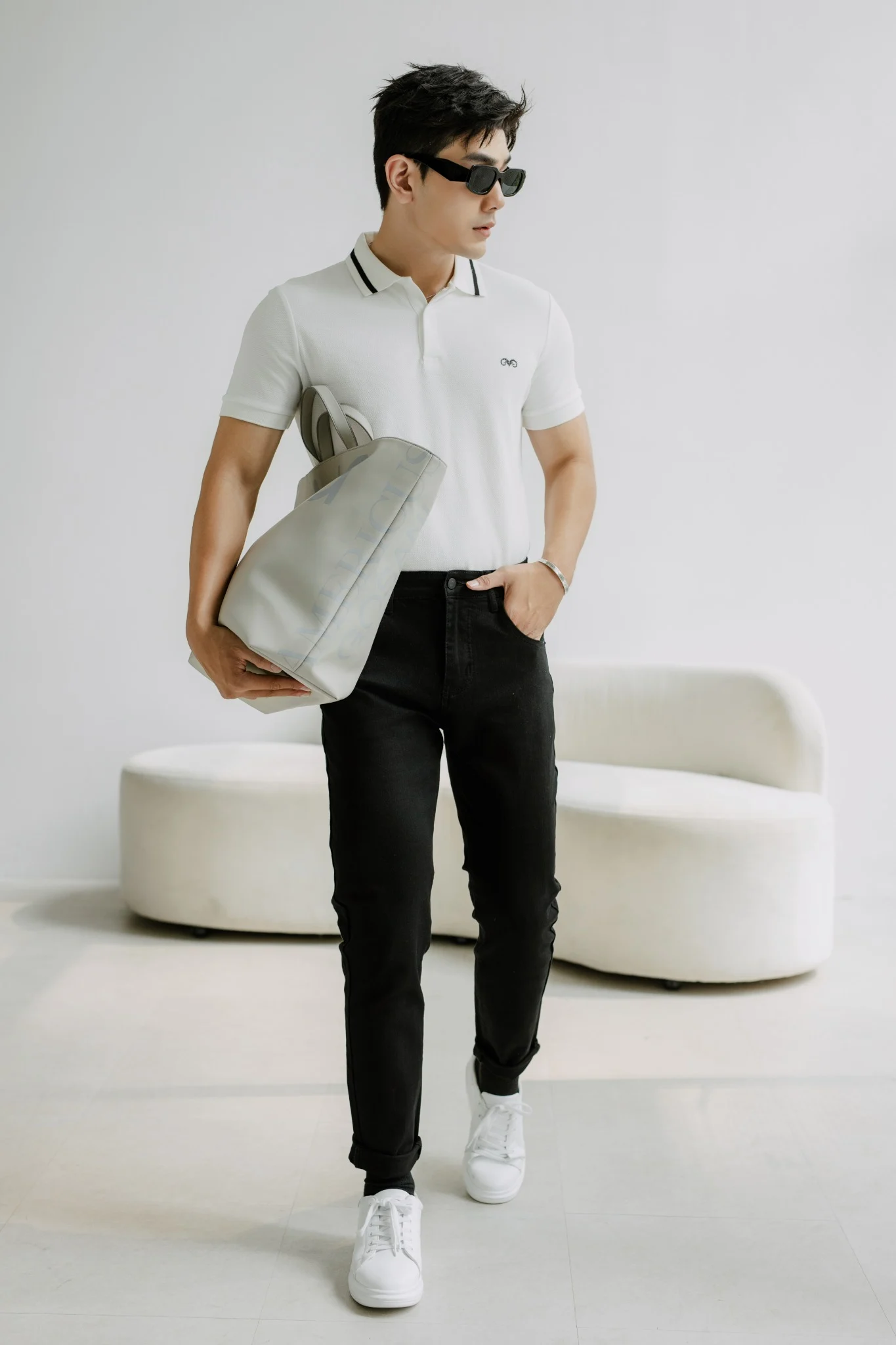 POLO NAM 8881-TRẮNG