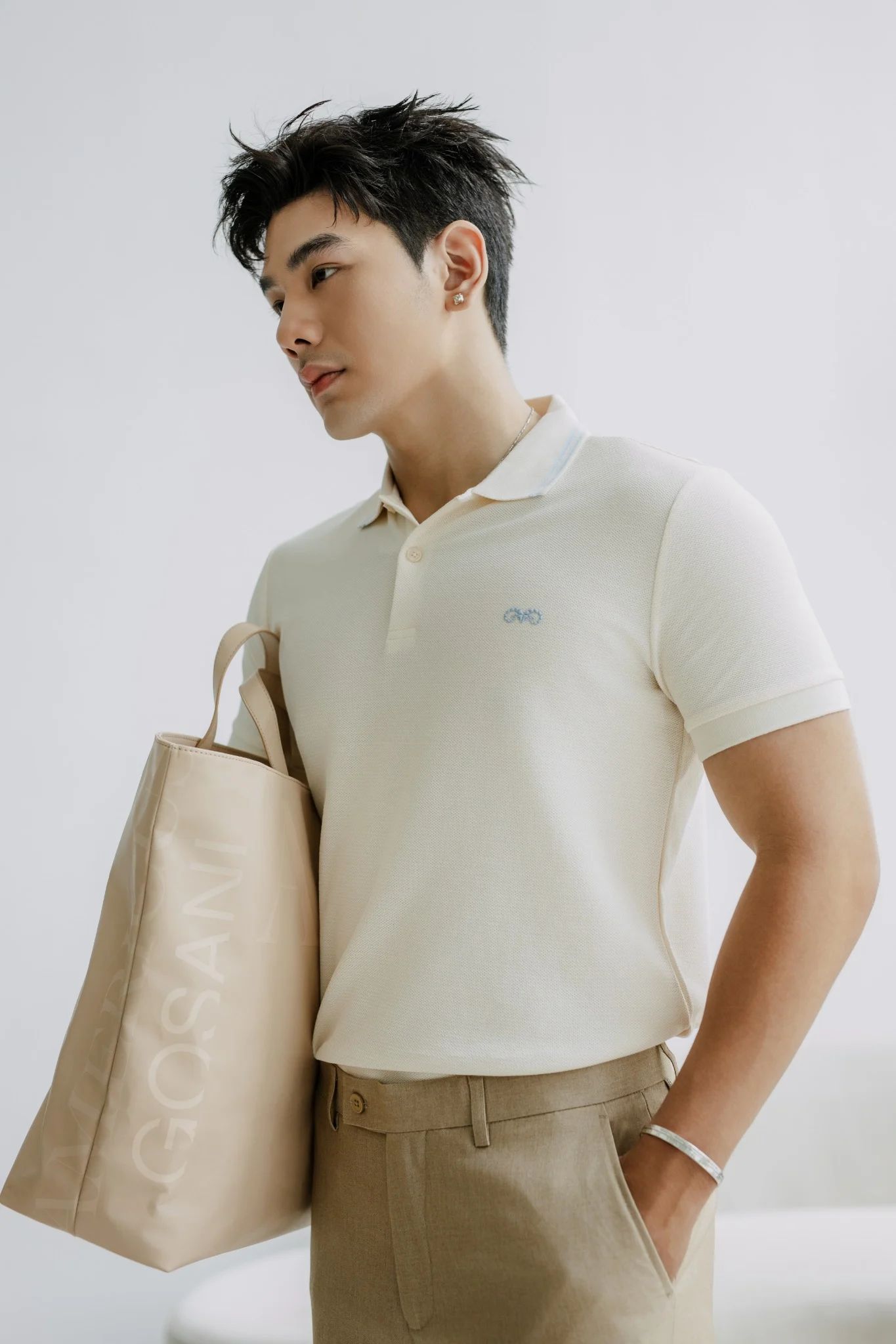 POLO NAM 8882-KEM CỔ 2 CHỈ XANH