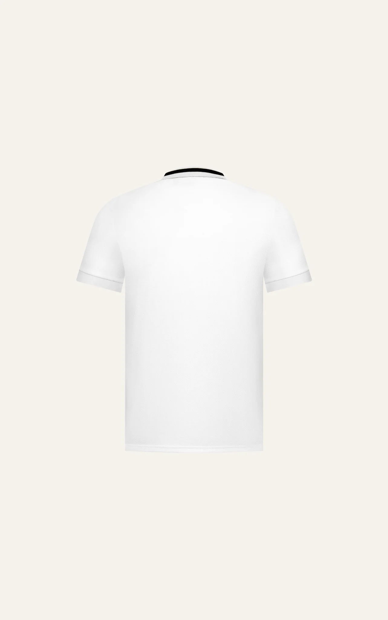 POLO NAM 8897-SLIM FIT TRẮNG CỔ CHỮ THẬP