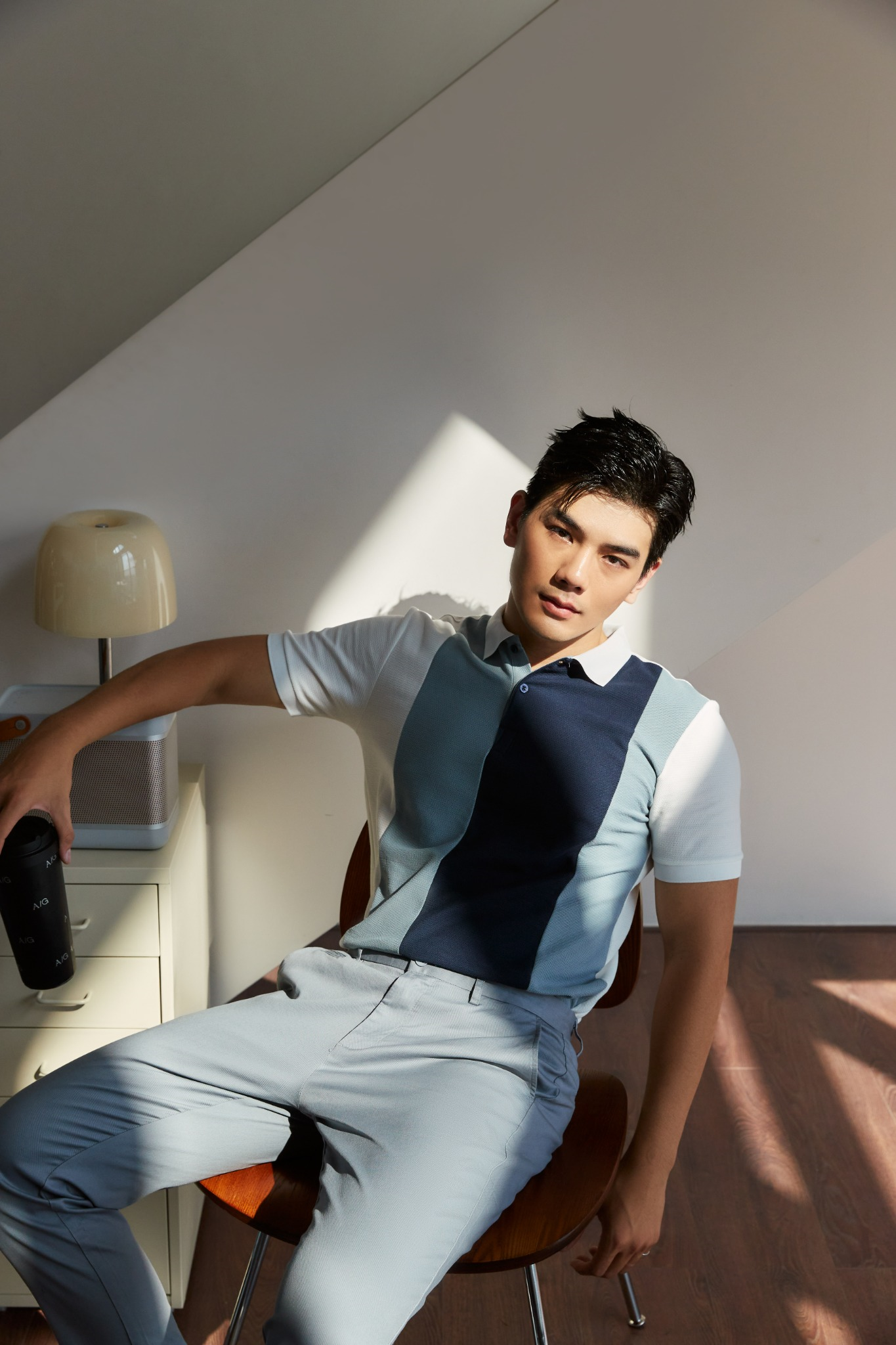 QUẦN KAKI NAM F001-SLIM FIT XÁM LG4