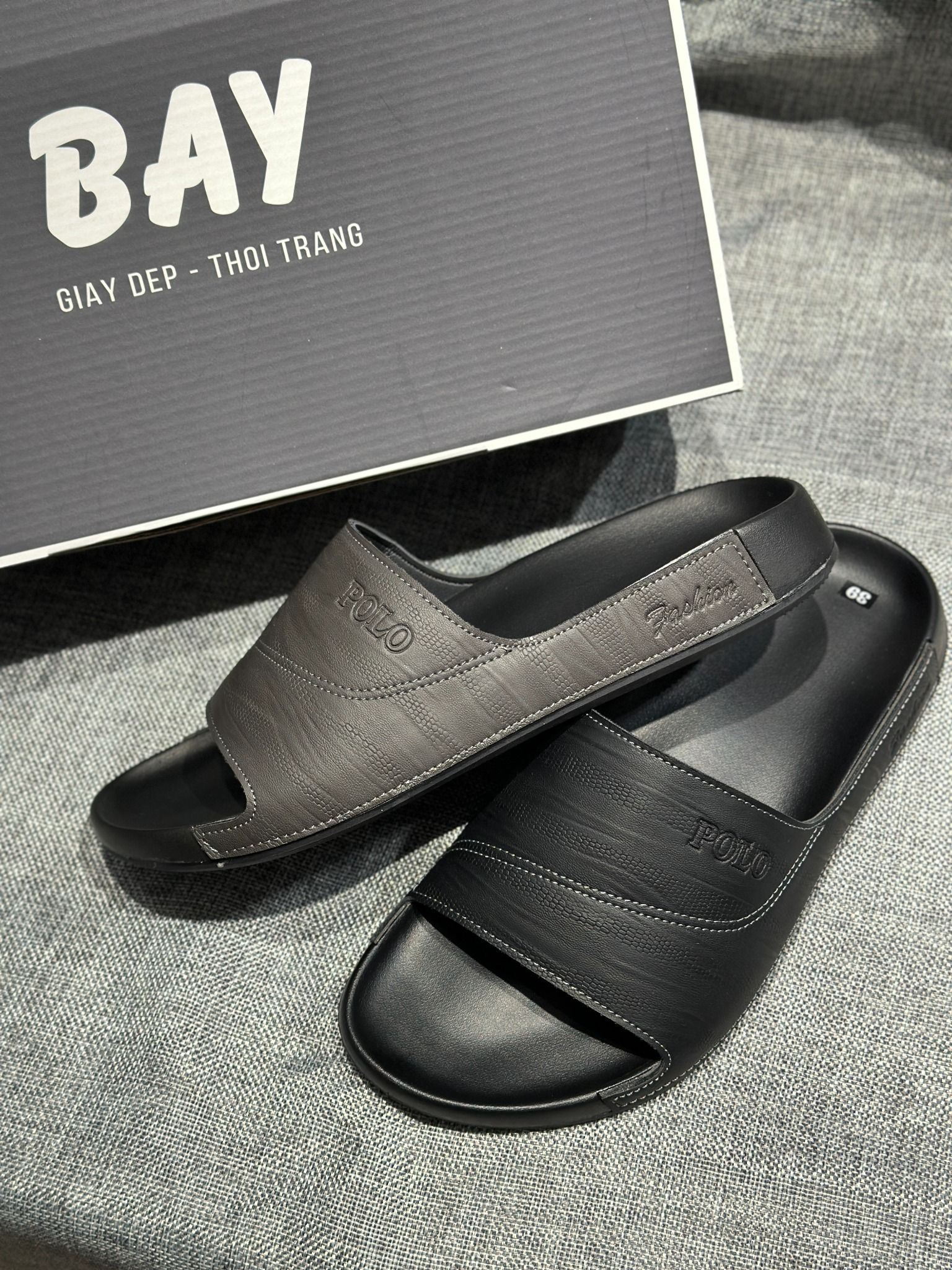 DÉP NAM A183-QUAI BẢN, DA PU, ĐẾ CAO SU