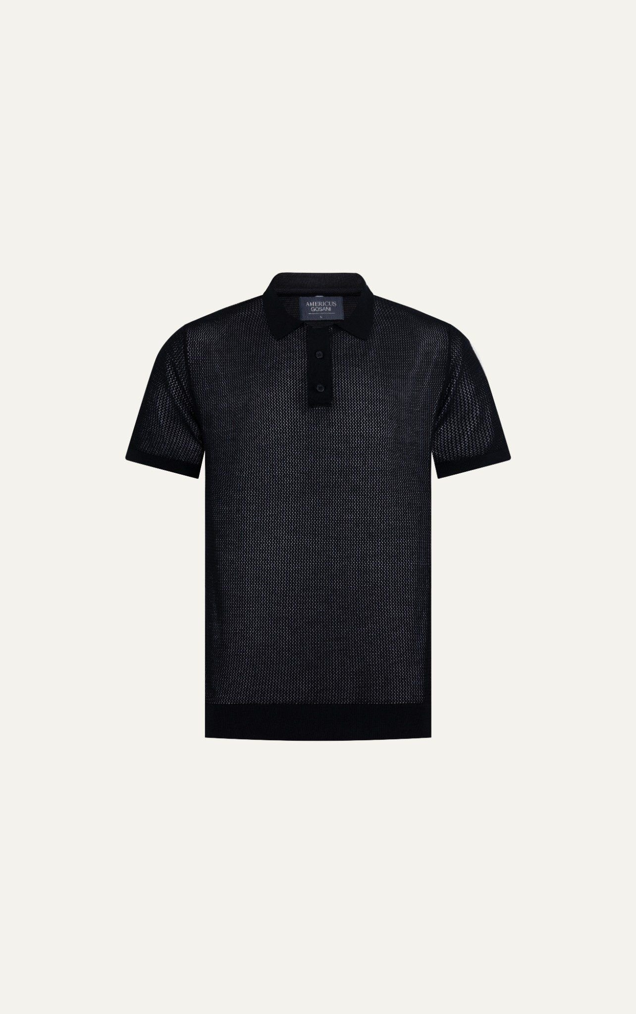 POLO NAM DỆT KIM N712-REGULAR FIT ĐEN