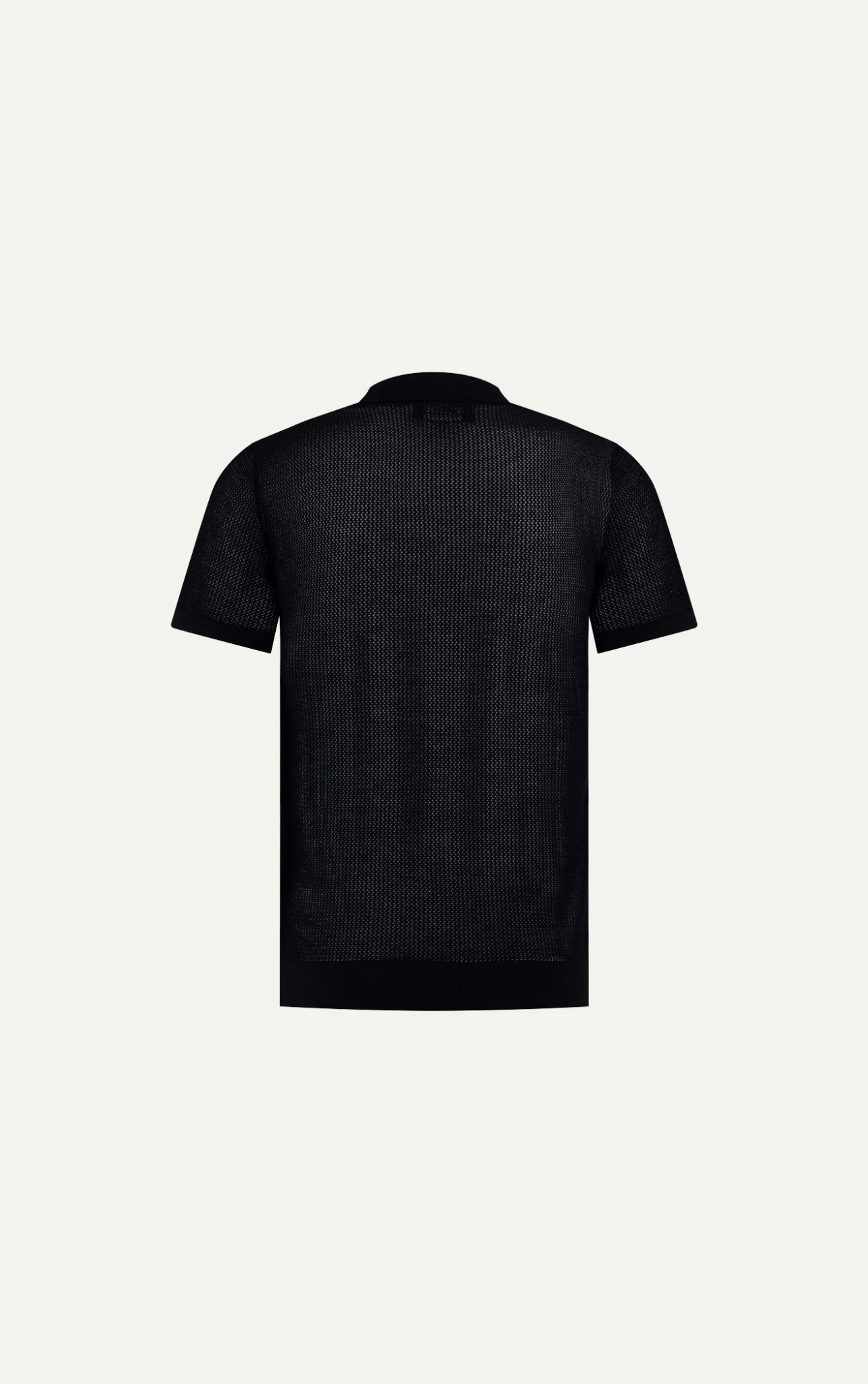 POLO NAM DỆT KIM N712-REGULAR FIT ĐEN