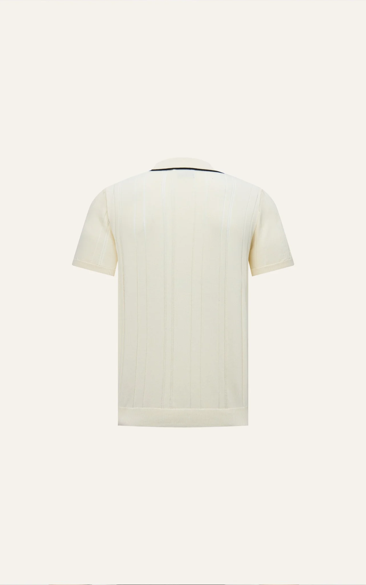POLO NAM DỆT KIM N737-REGULAR FIT KEM CỔ VIỀN ĐEN