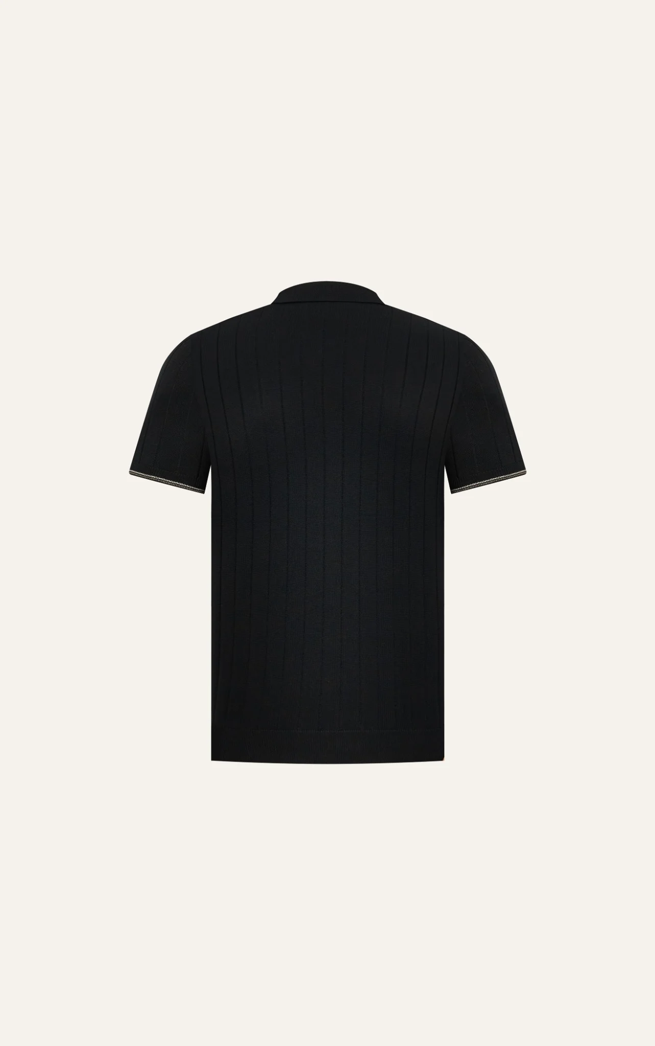 POLO NAM DỆT KIM N741-REGULAR FIT ĐEN