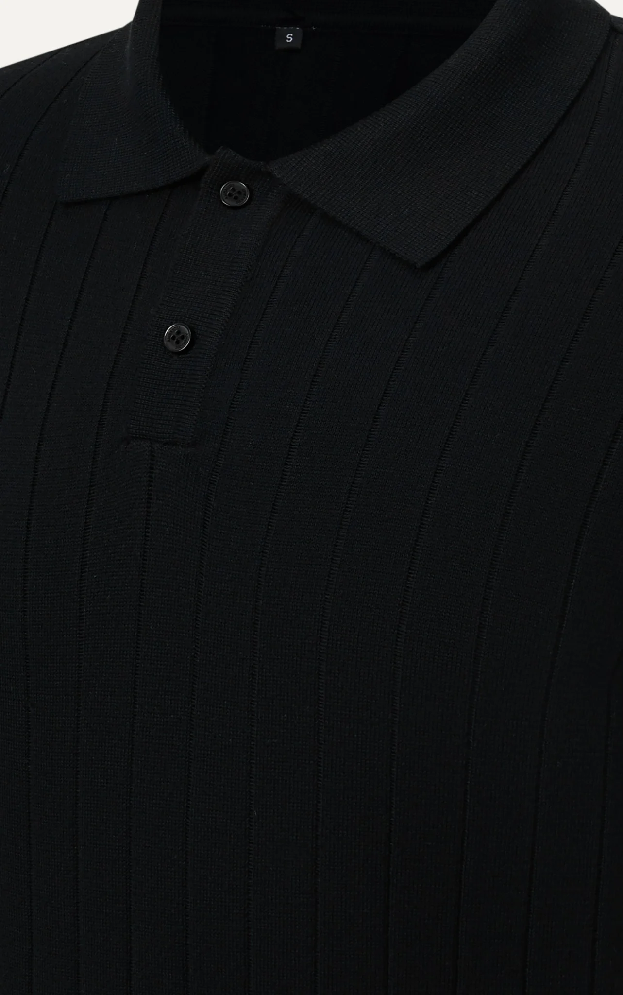 POLO NAM DỆT KIM N741-REGULAR FIT ĐEN
