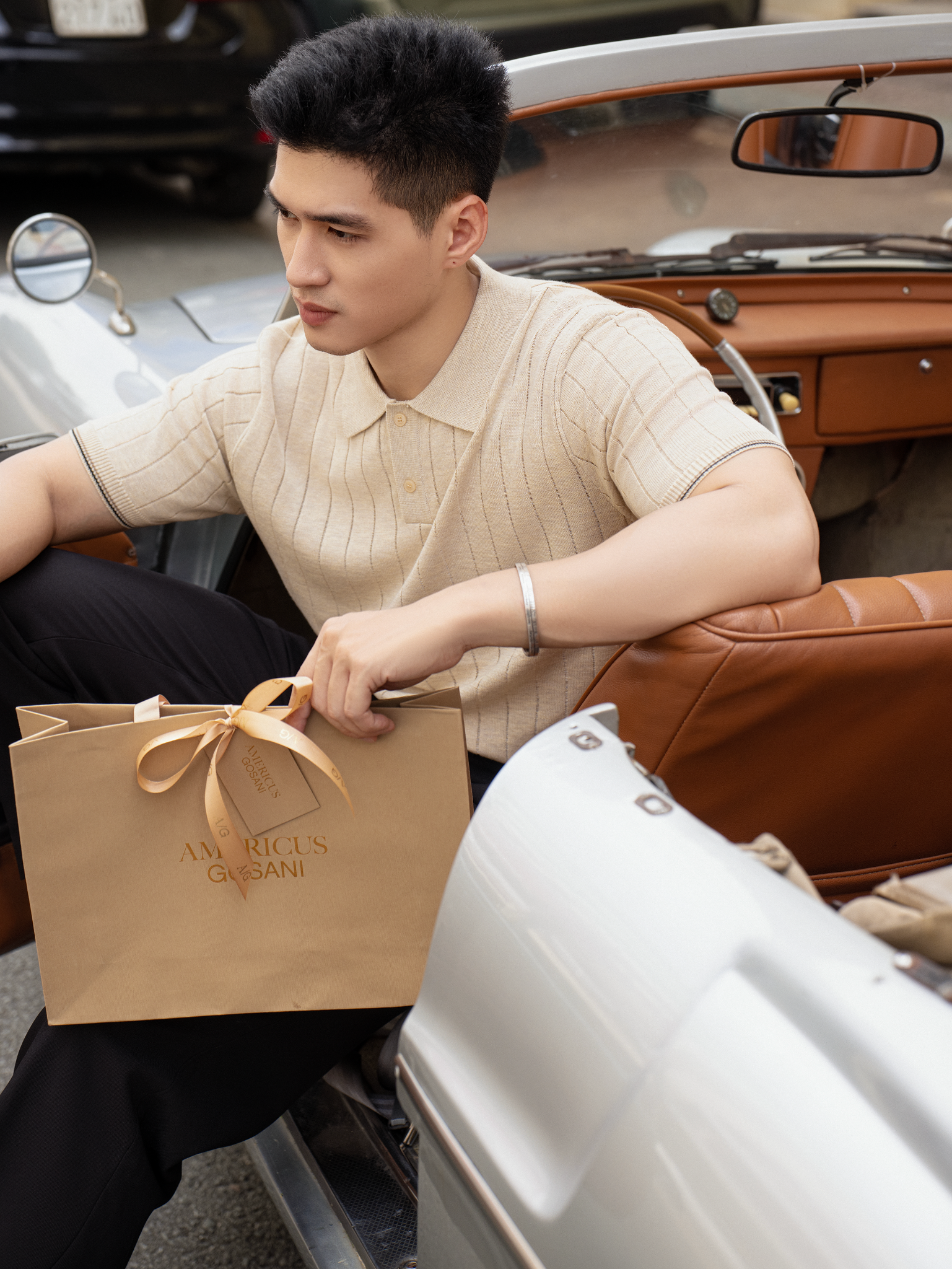 POLO NAM DỆT KIM N741-REGULAR FIT KEM