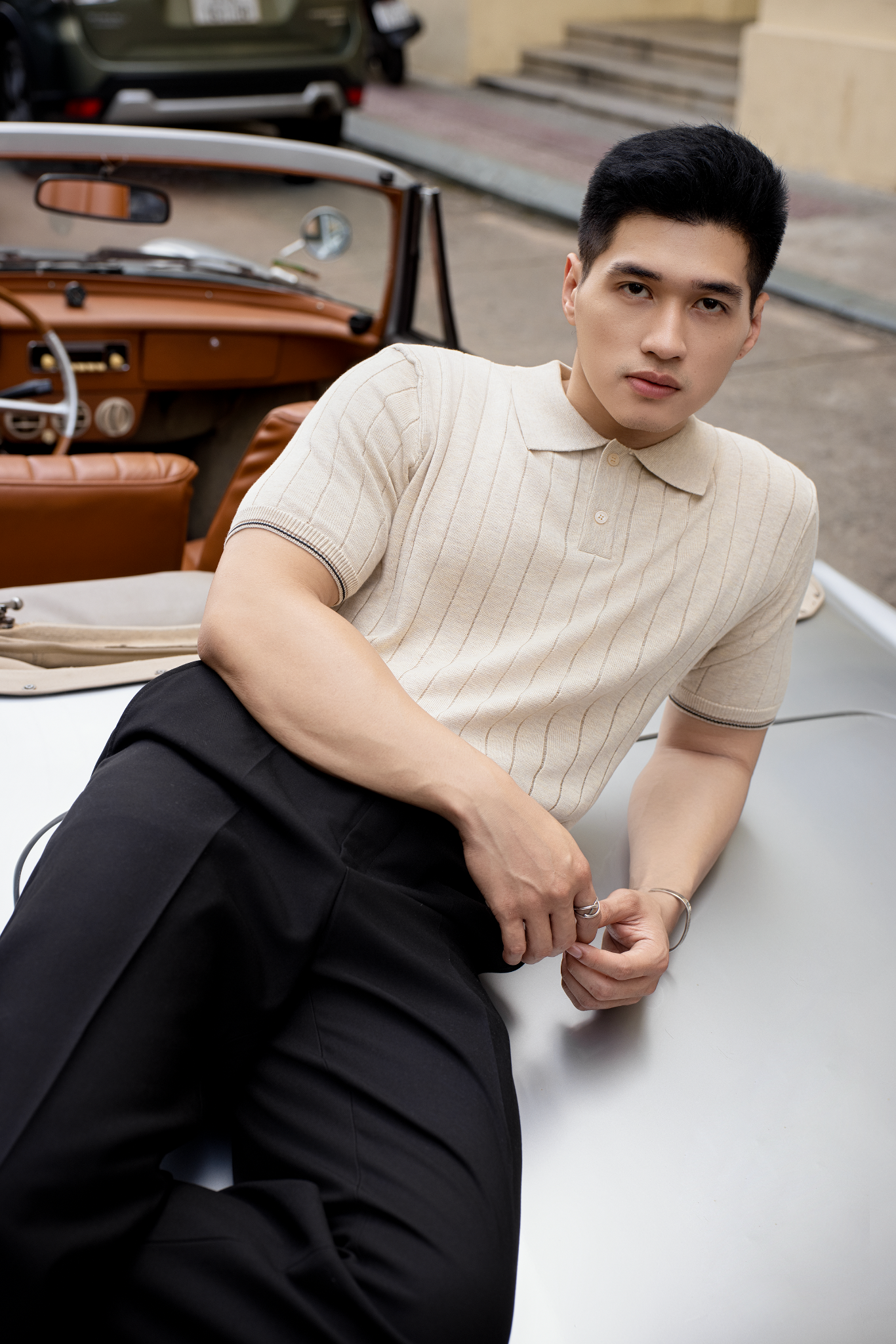 POLO NAM DỆT KIM N741-REGULAR FIT KEM
