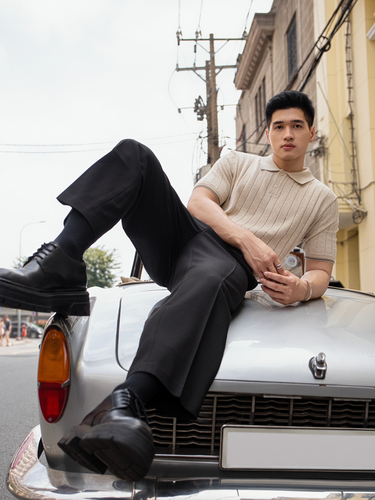POLO NAM DỆT KIM N741-REGULAR FIT KEM