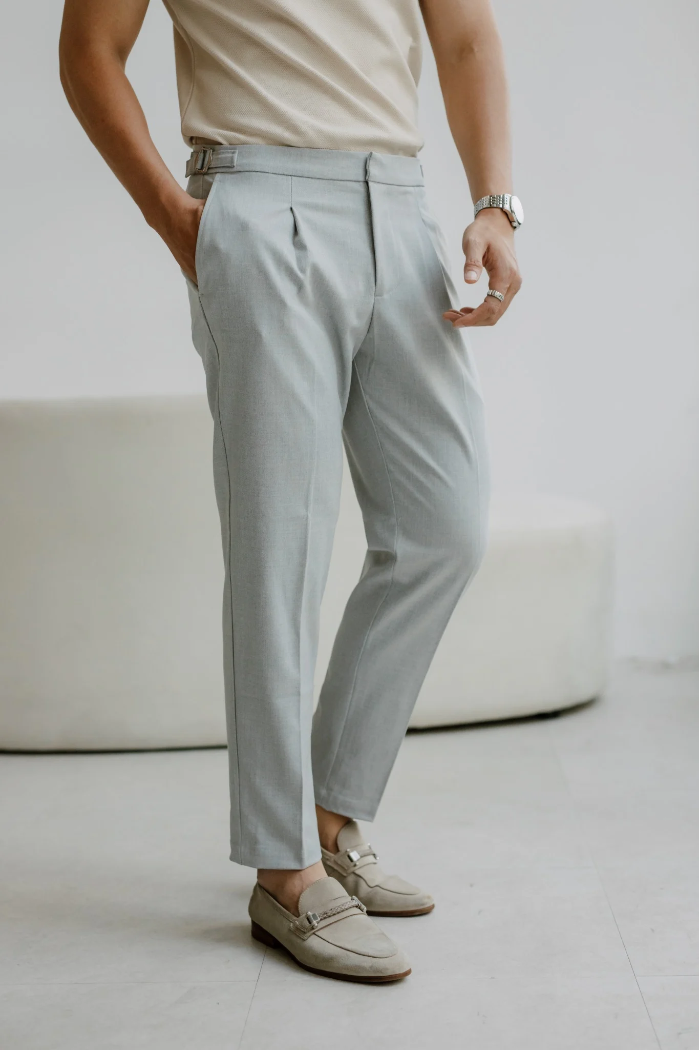 QUẦN TÂY NAM P009-XÁM LỢT