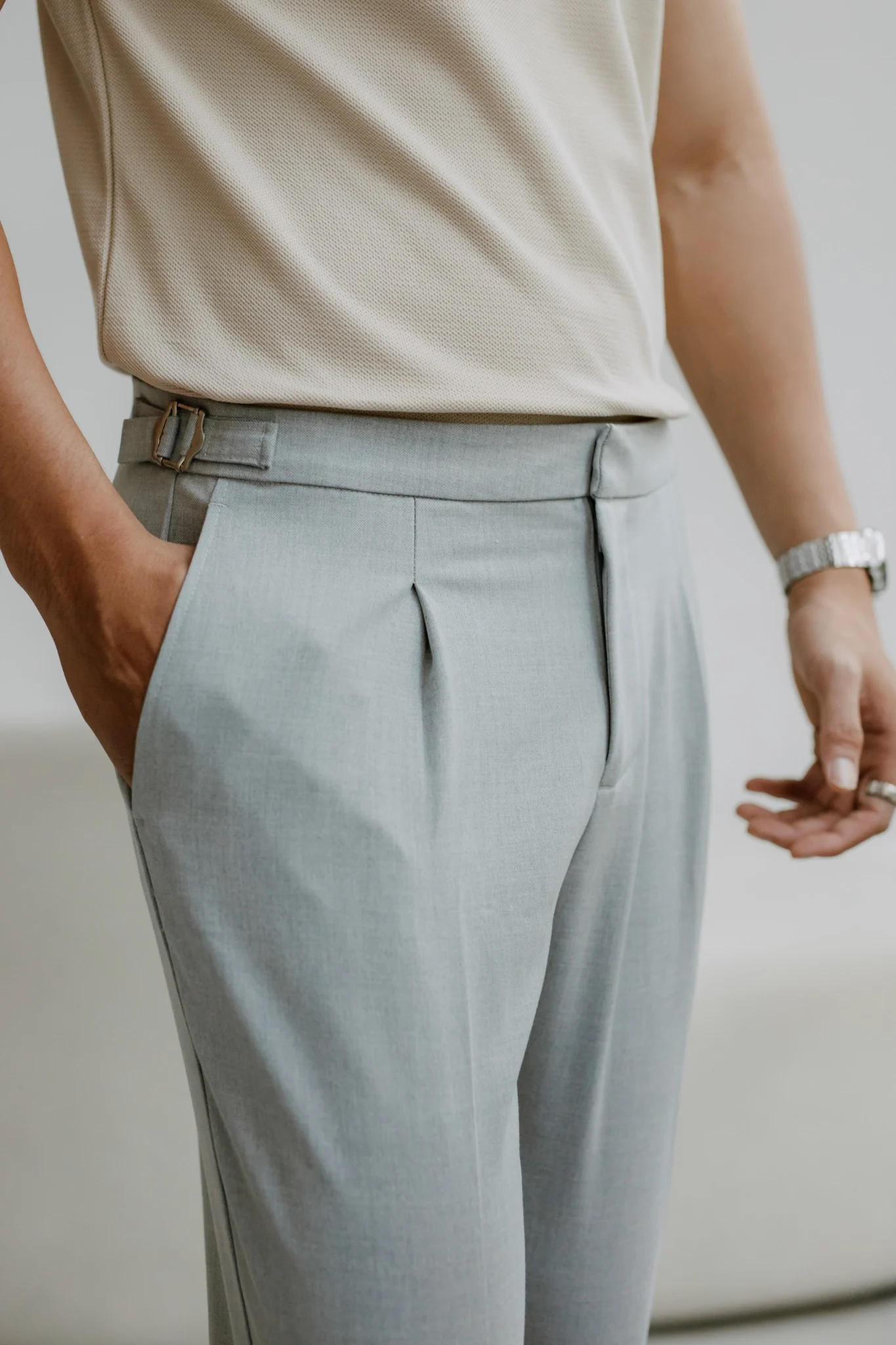 QUẦN TÂY NAM P009-XÁM LỢT