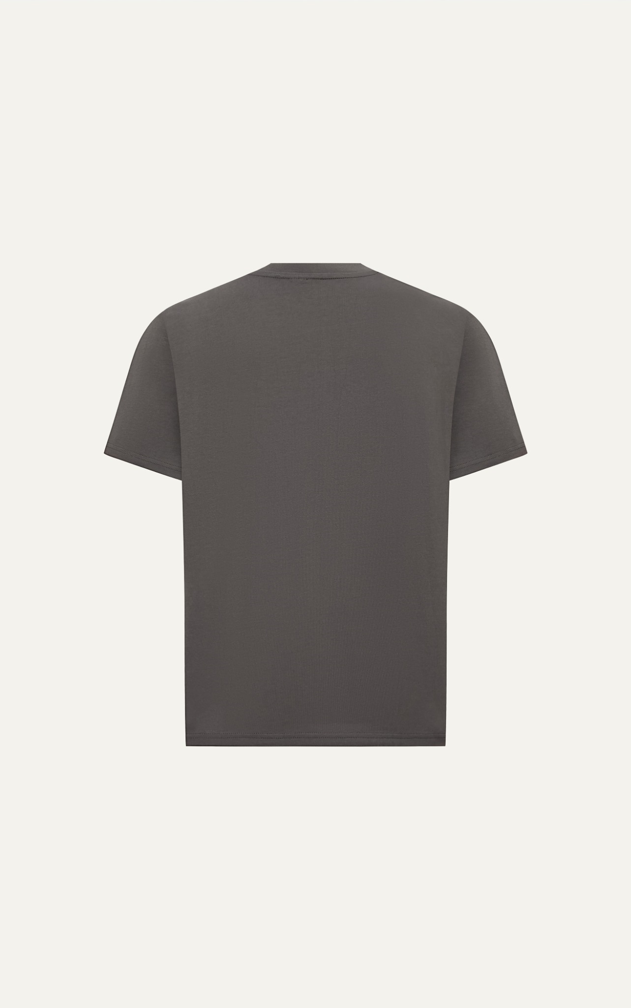 ÁO THUN NAM T738-LOOSE FIT XÁM RÊU IN AG