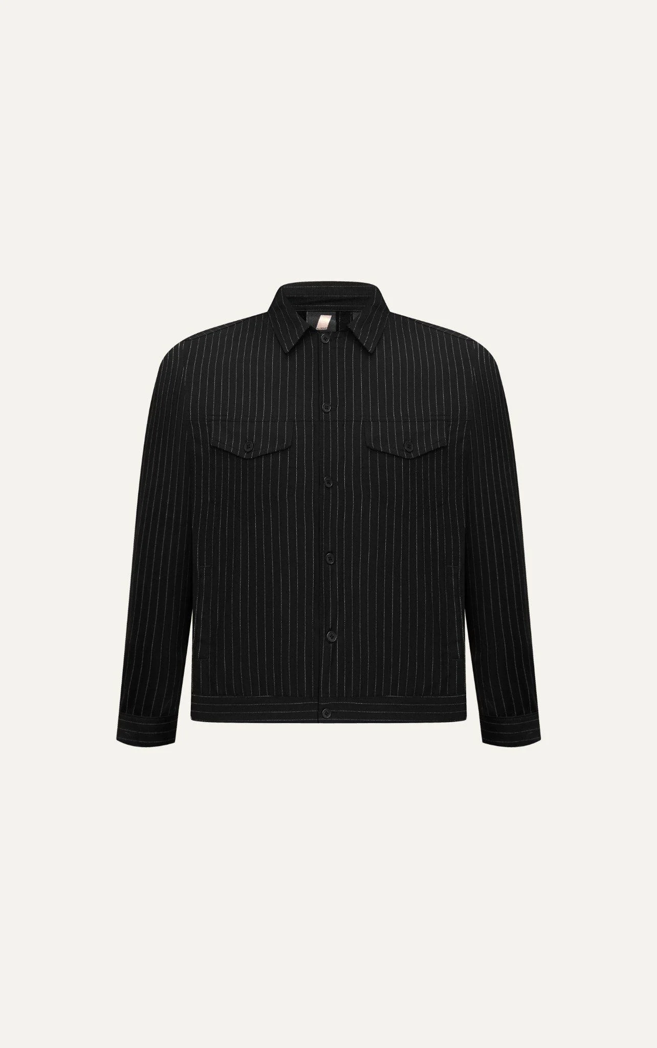 KHOÁC NAM TL08-REGULAR FIT XÁM ĐEN