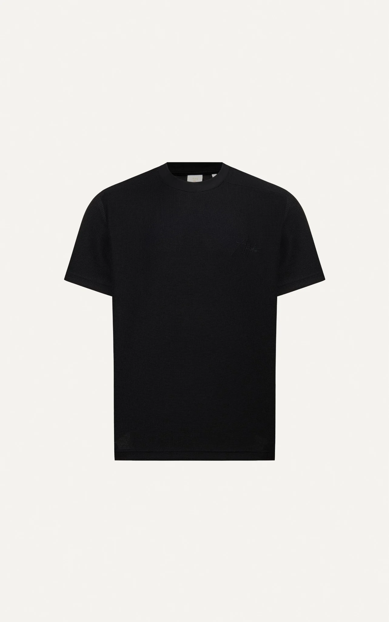 ÁO THUN NAM TL09 THÊU CHỮ KÝ-LOOSE FIT ĐEN