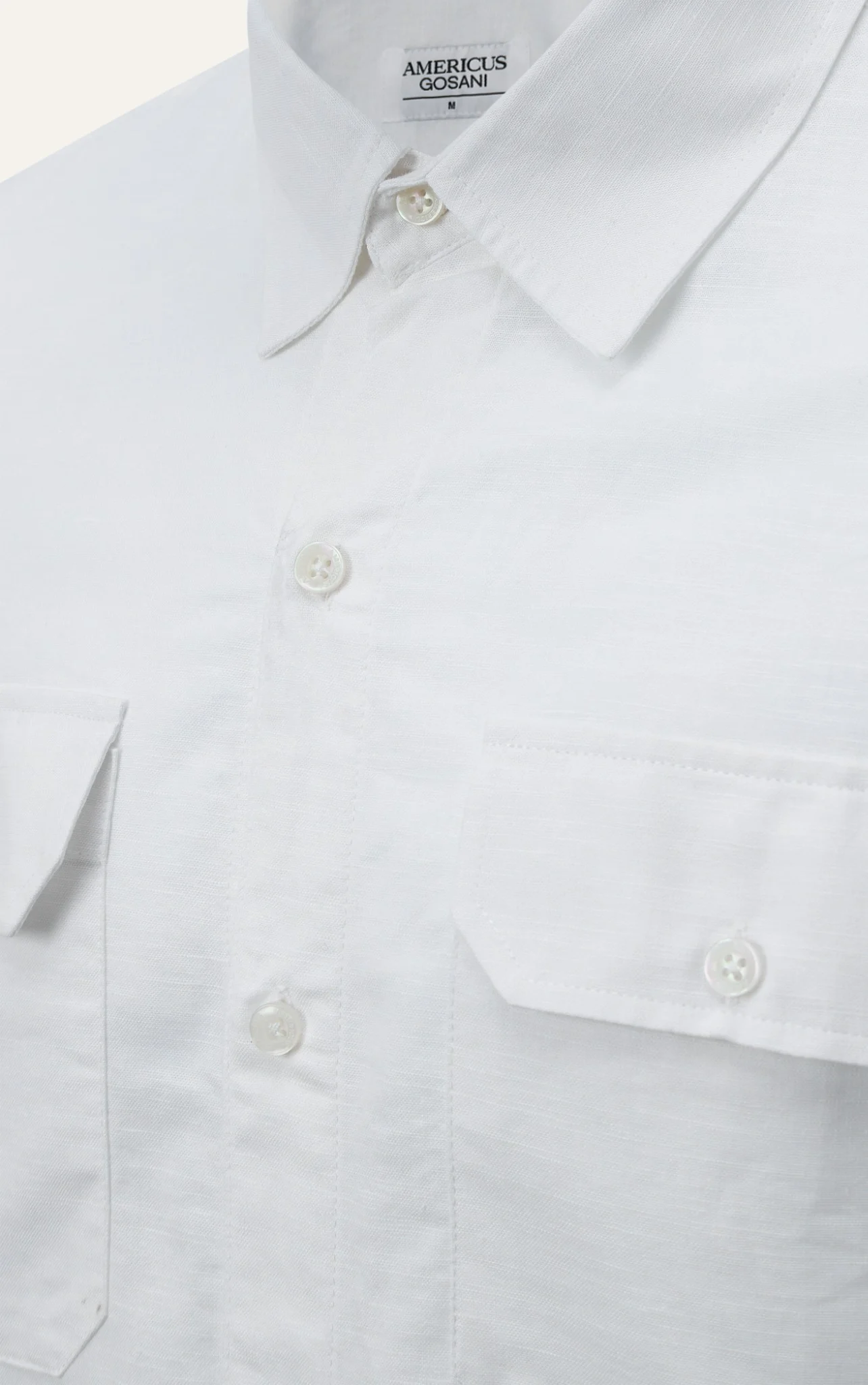 SOMI NAM LINEN TR536-REGULAR FIT TRẮNG