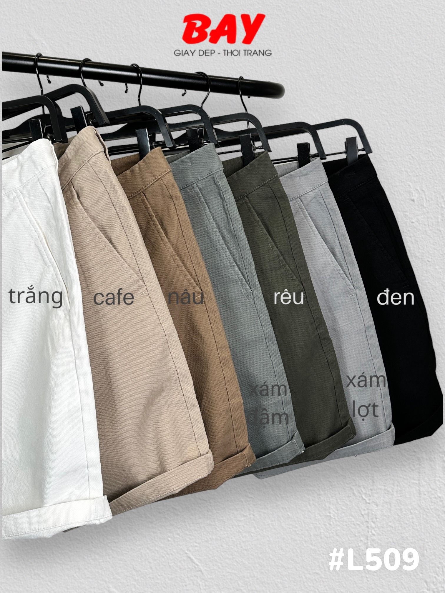 SHORT NAM L509-RÊU ĐẤT