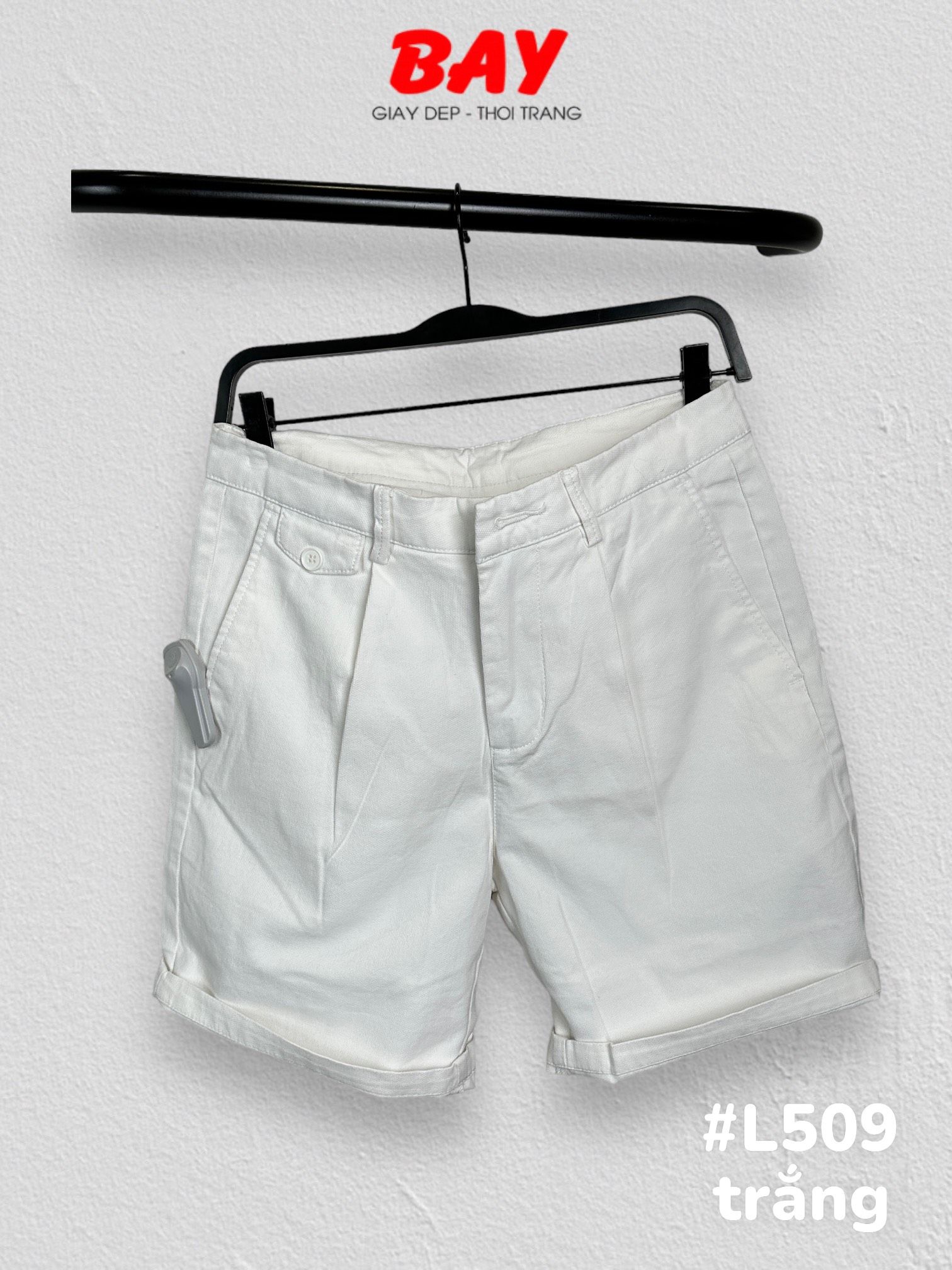 SHORT NAM L509-TRẮNG