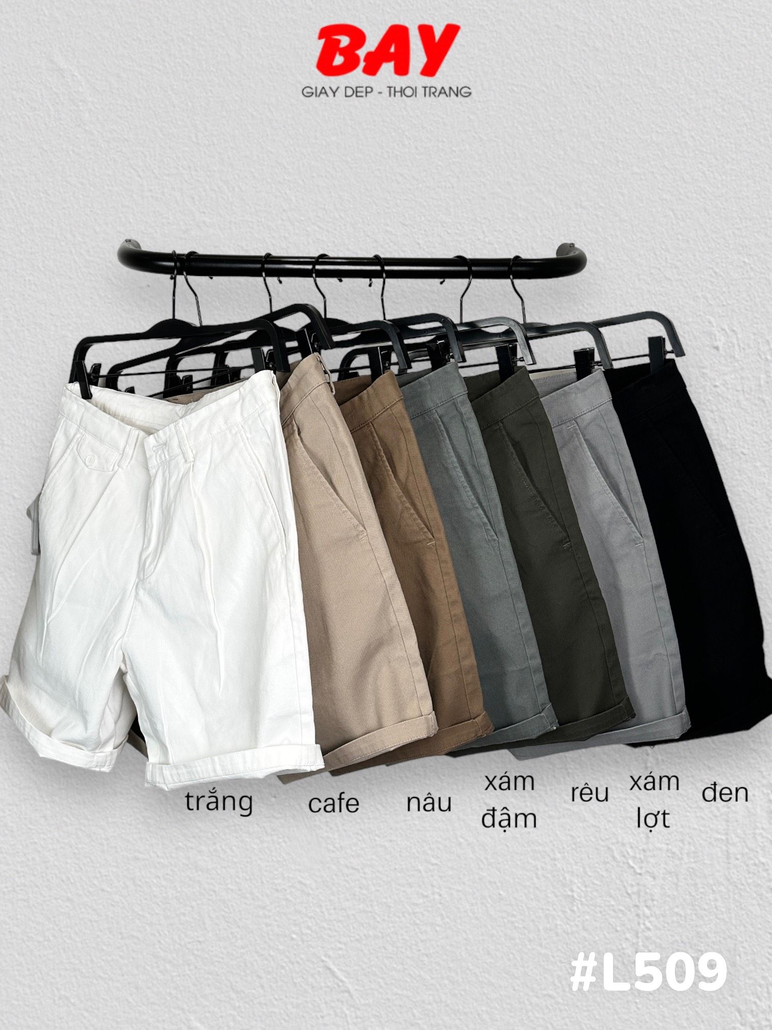 SHORT NAM L509-RÊU ĐẤT