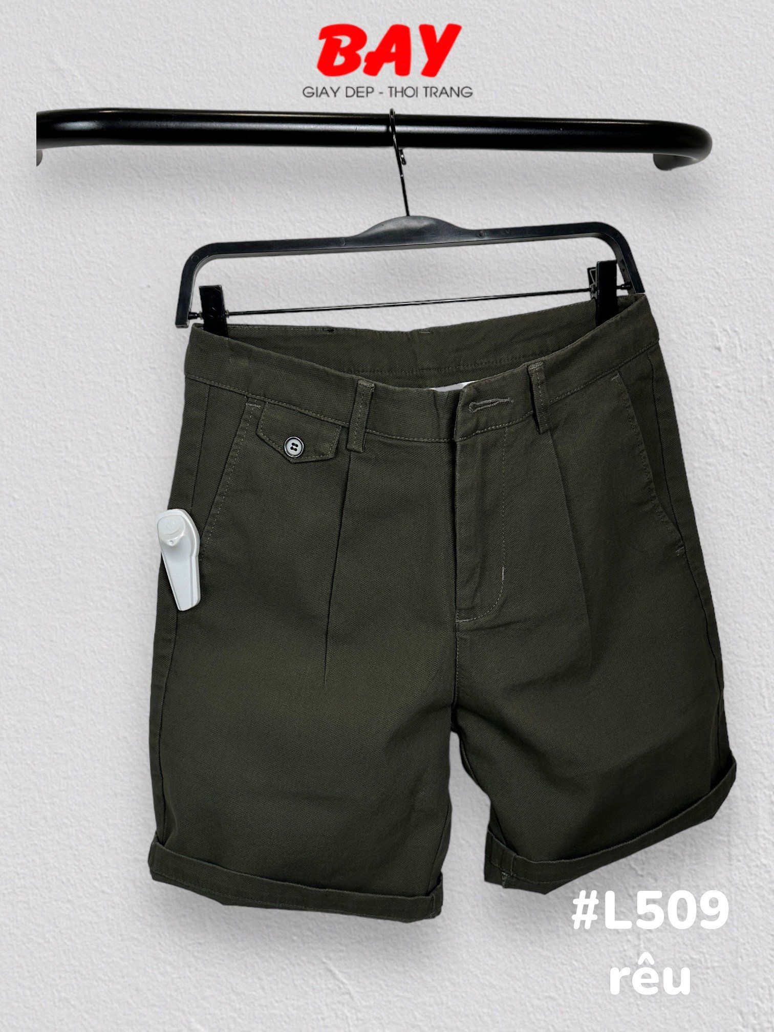 SHORT NAM L509-RÊU ĐẤT