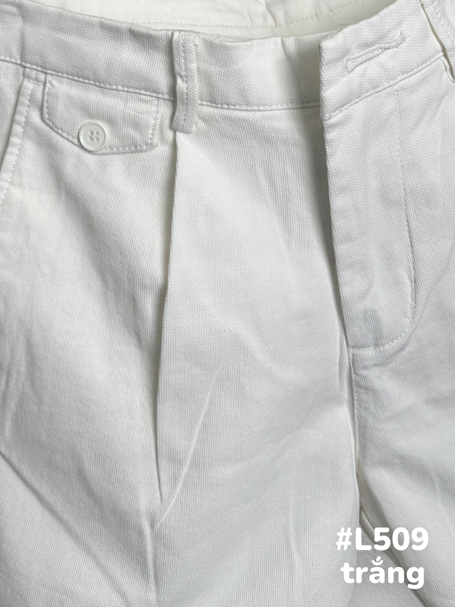 SHORT NAM L509-TRẮNG