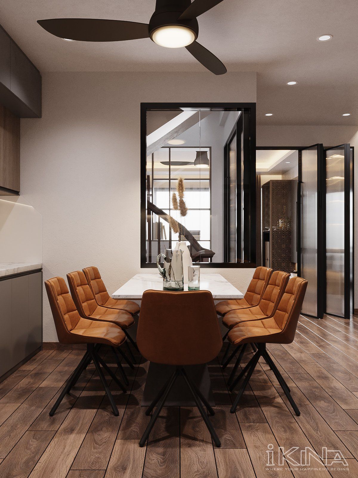 Thiết Kế Nhà Phố Hiện Đại 280m2 - Kim Mã