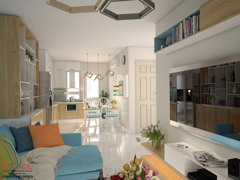  Thiết Kế Căn Hộ Chung Cư 52m2 - HH2B Linh Đàm 