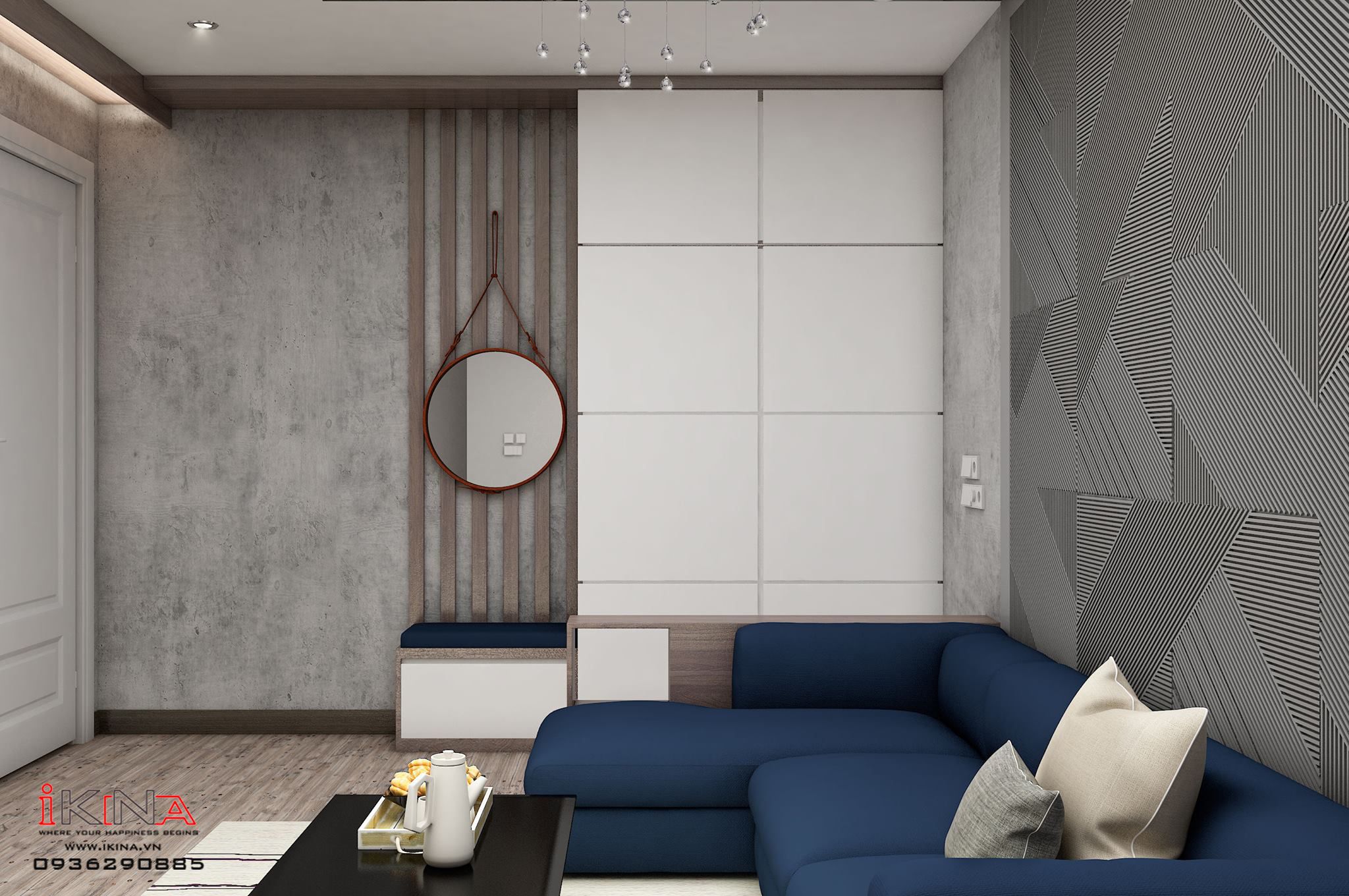 Thiết Kế Căn Hộ Chung Cư 72m2 - CT2C Nghĩa Đô