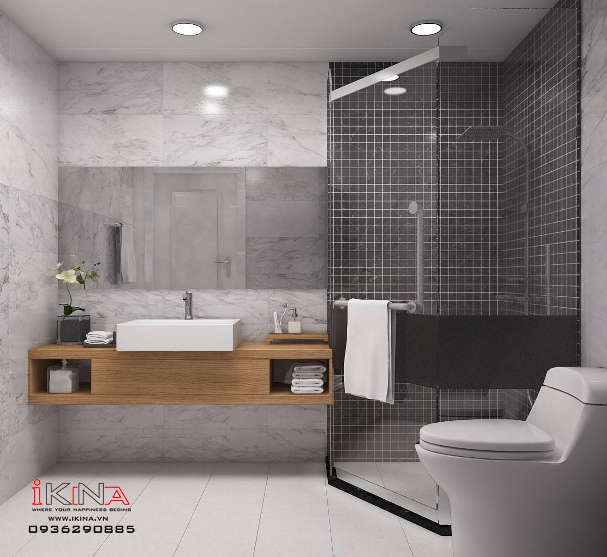 Thiết Kế Căn Hộ Chung Cư 72m2 - CT2C Nghĩa Đô