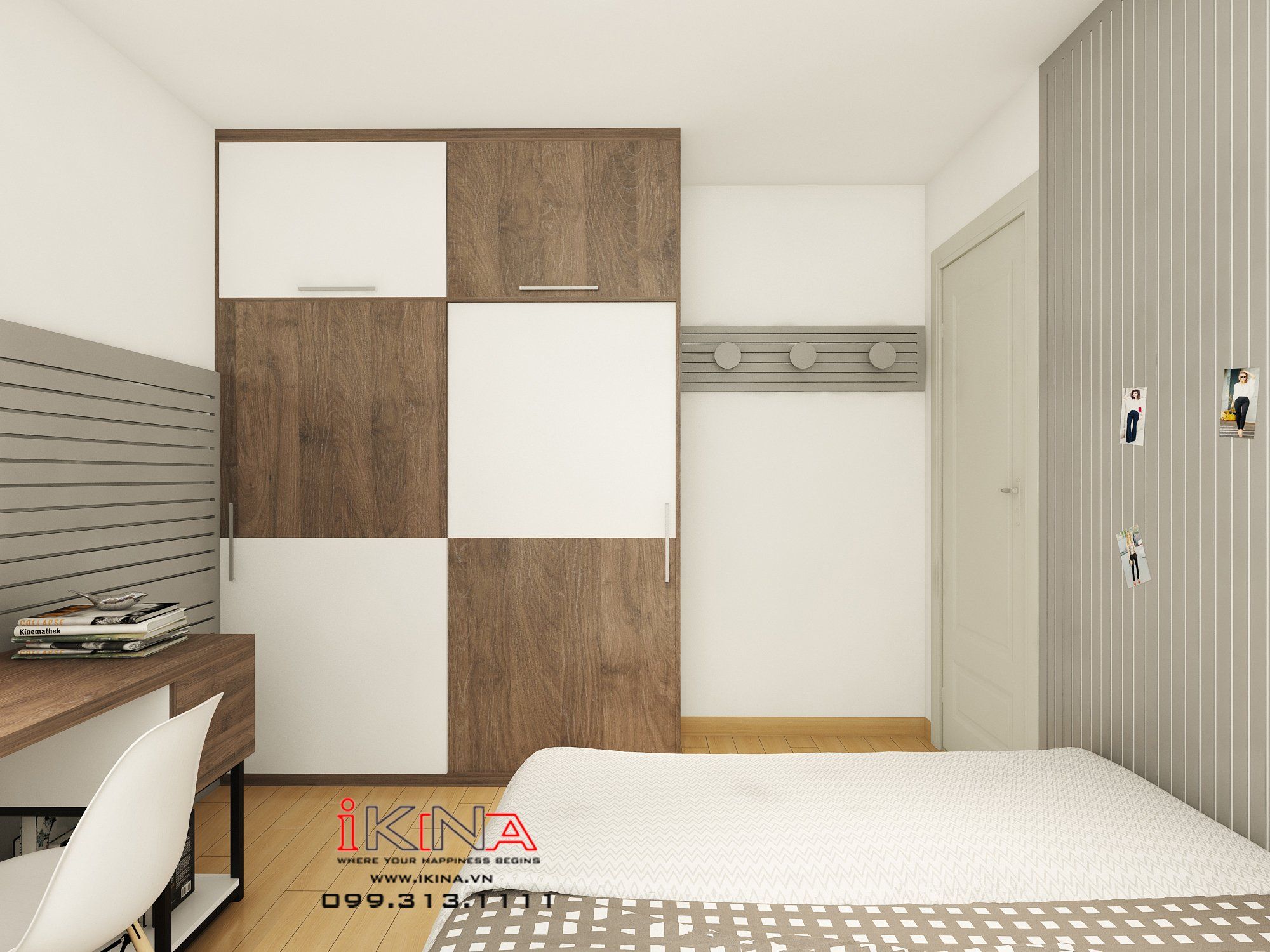 Thiết Kế 2 Phòng Ngủ Căn 01 Tòa H - Park View Residence