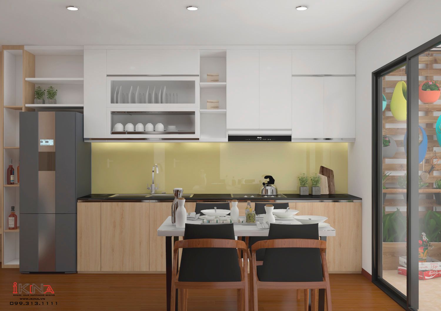 Thiết Kế Căn Hộ Chung Cư 61m2 - Hateco Hoàng Mai