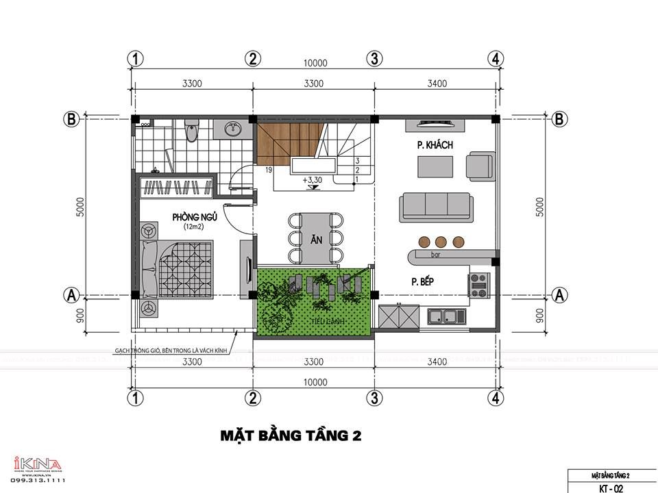 Thiết Kế Nhà Lô Phố 50m2 - 3,5 Tầng Hà Đông Hà Nội