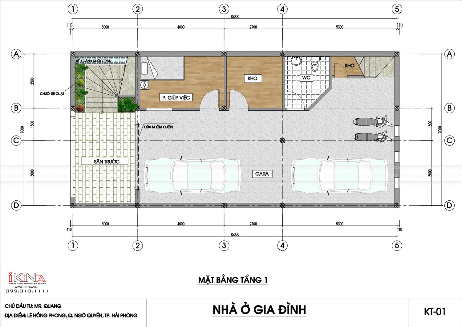  Thiết Kế Nhà Lô Phố 105m2 - 5 Tầng Hải Phòng 