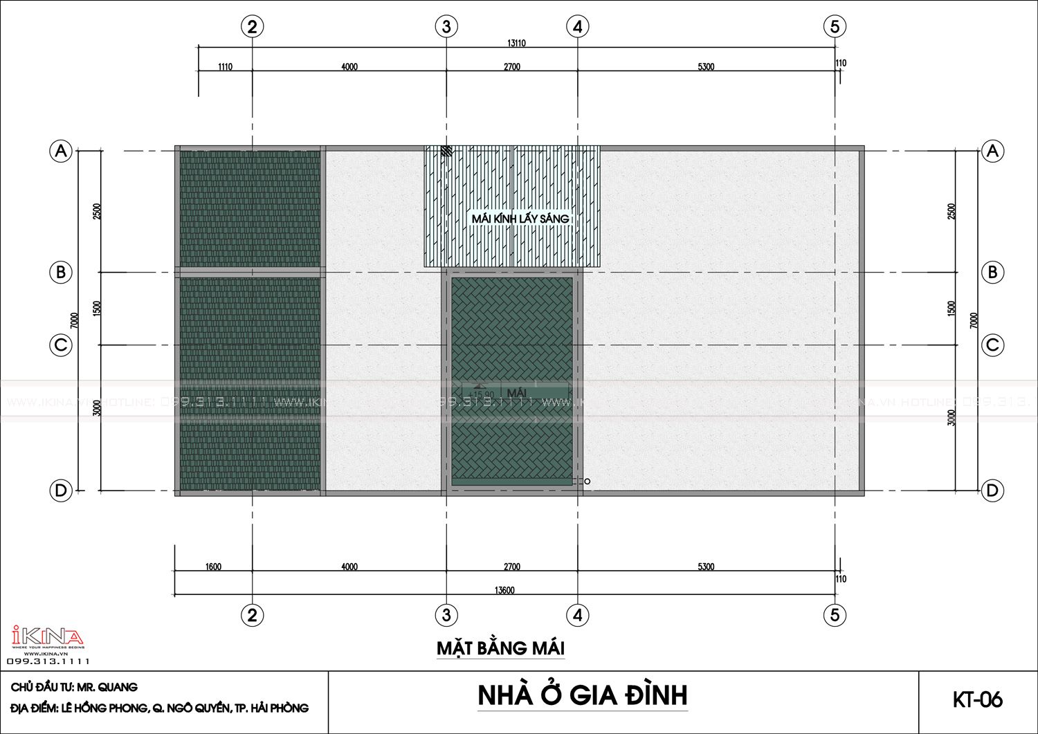  Thiết Kế Nhà Lô Phố 105m2 - 5 Tầng Hải Phòng 