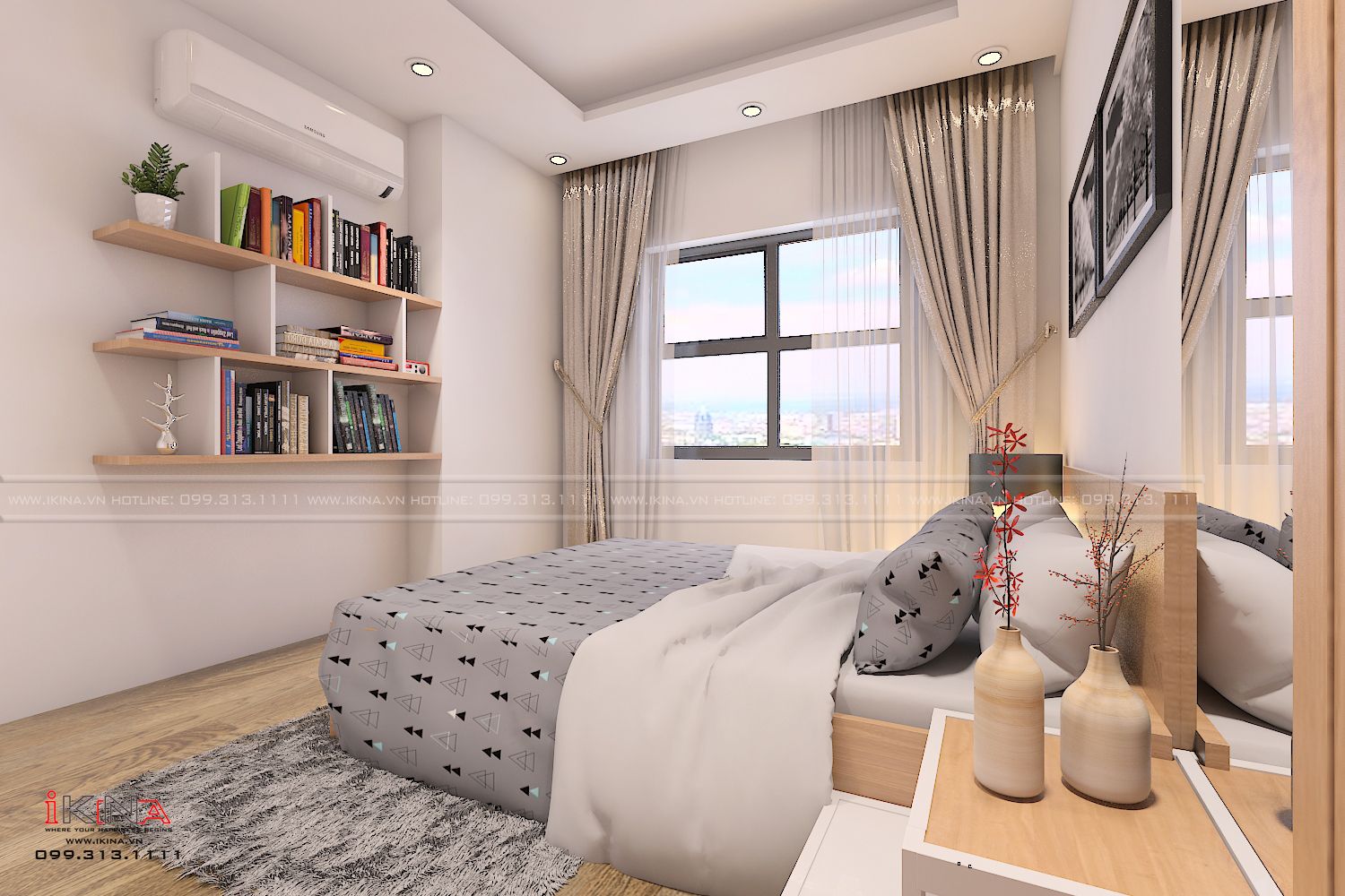Thiết Kế Căn Hộ Chung Cư 54,34m2 - CT2B Chung Cư Nghĩa Đô Hoàng Quốc Việt
