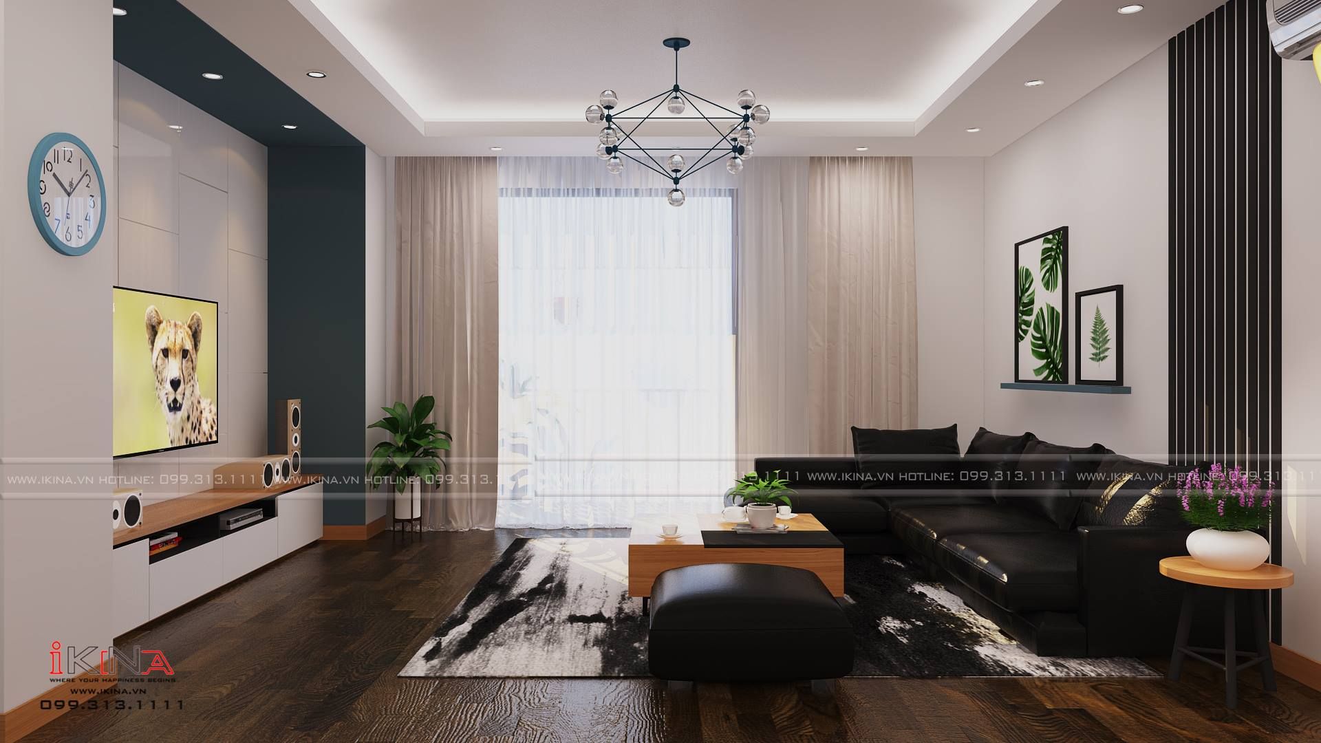 Thiết Kế Căn Hộ Chung Cư Goldsilk Complex 93,35m2 Căn Hộ 14-C2