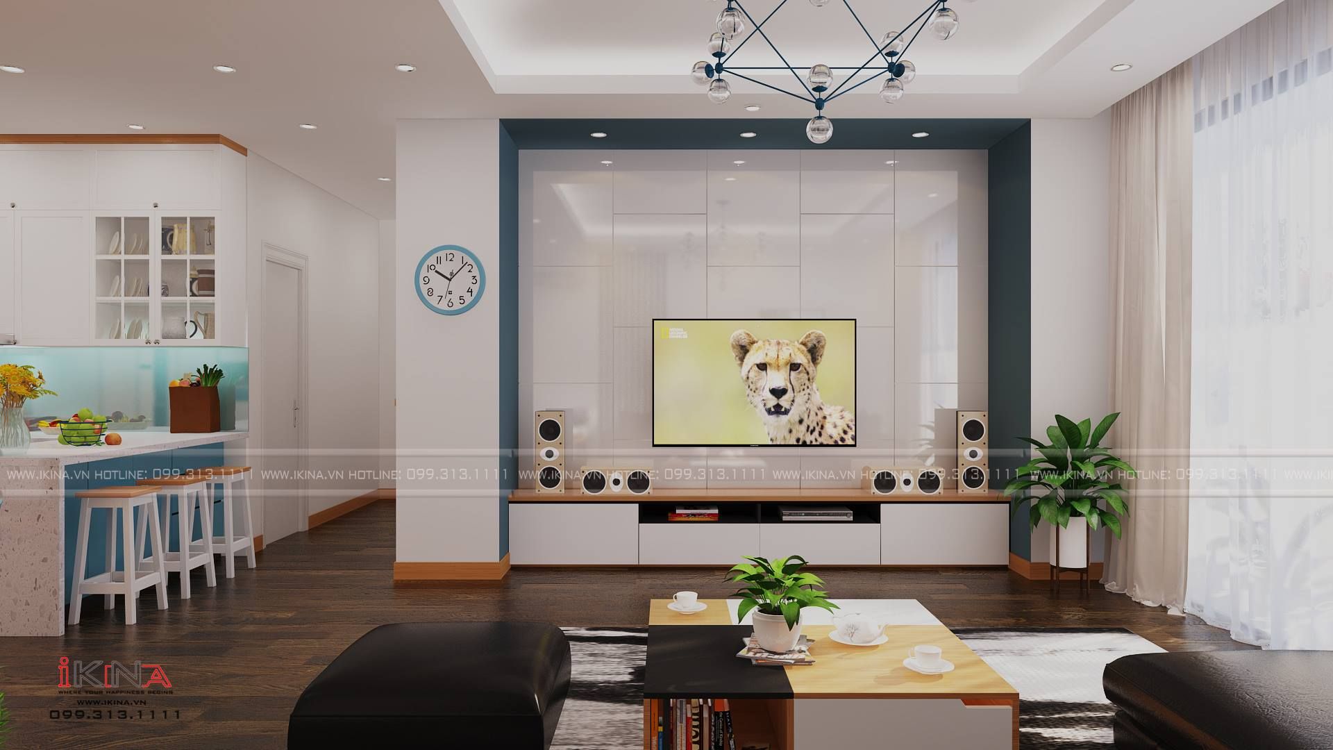 Thiết Kế Căn Hộ Chung Cư Goldsilk Complex 93,35m2 Căn Hộ 14-C2