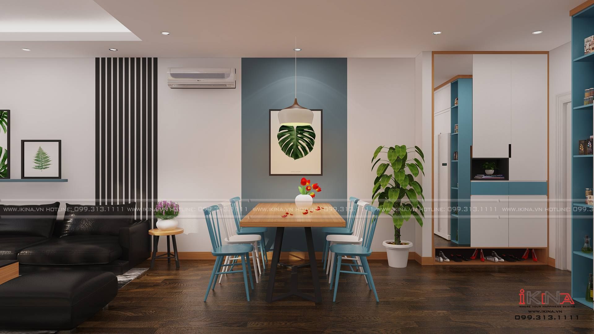 Thiết Kế Căn Hộ Chung Cư Goldsilk Complex 93,35m2 Căn Hộ 14-C2