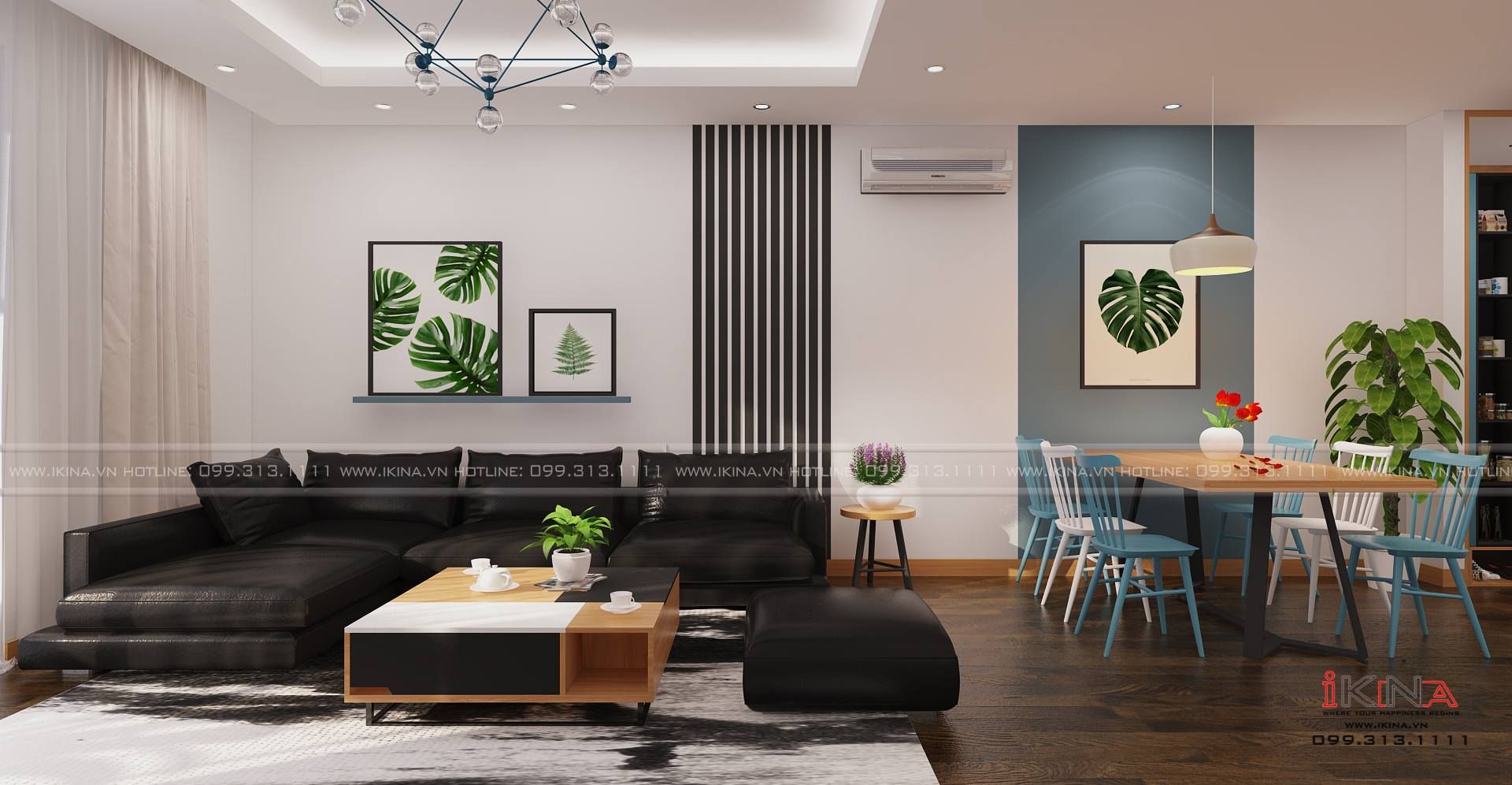 Thiết Kế Căn Hộ Chung Cư Goldsilk Complex 93,35m2 Căn Hộ 14-C2