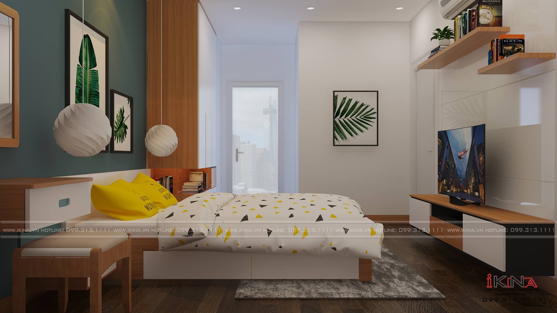 Thiết Kế Căn Hộ Chung Cư Goldsilk Complex 93,35m2 Căn Hộ 14-C2