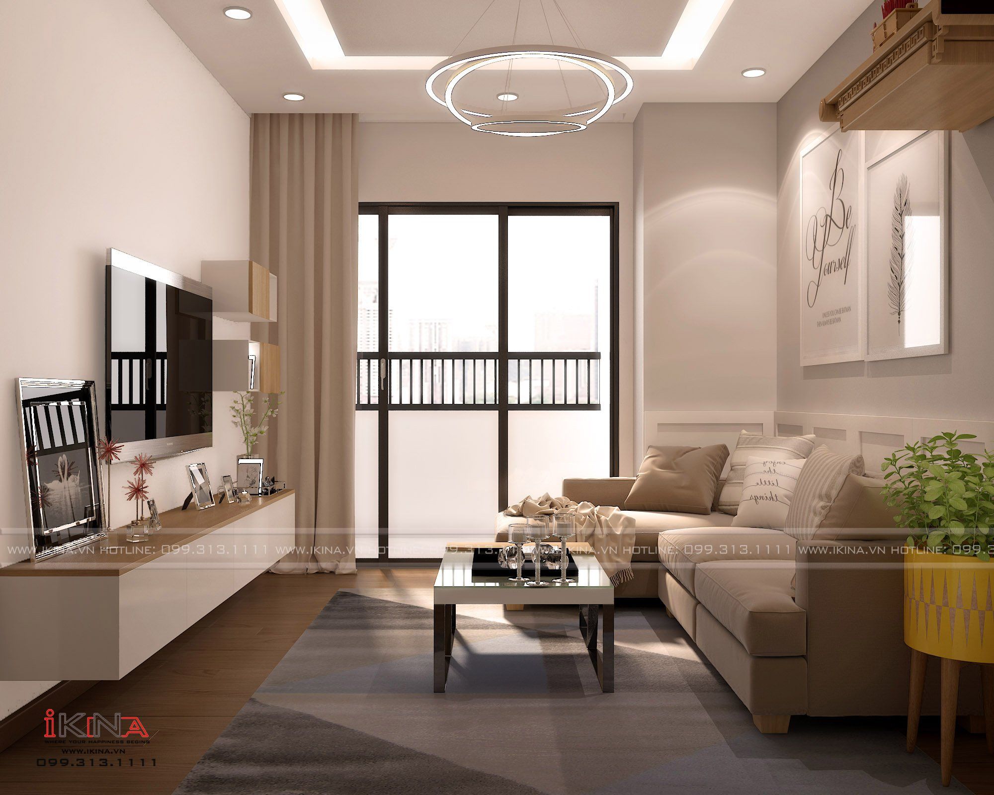 Thiết Kế Căn Hộ Chung Cư 72m2 - CT2B KĐT Cổ Nhuế