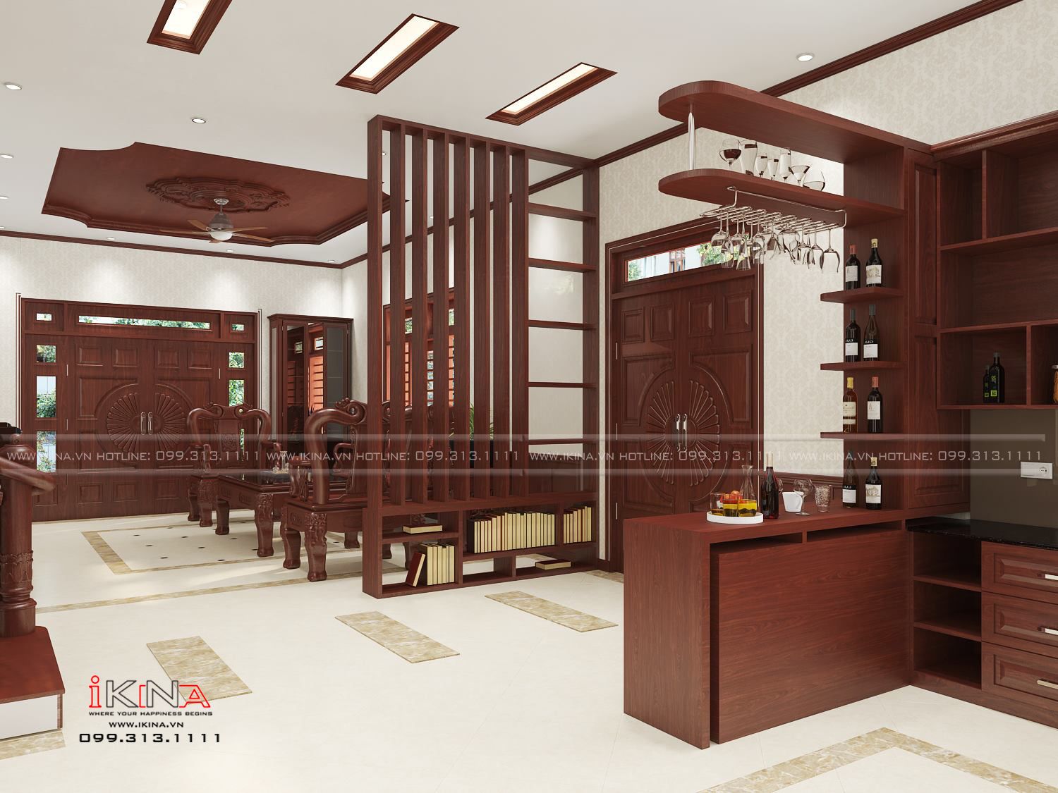 Thiết Kế Biệt Thự Tổng 366m2 - 3 Tầng Hà Nam