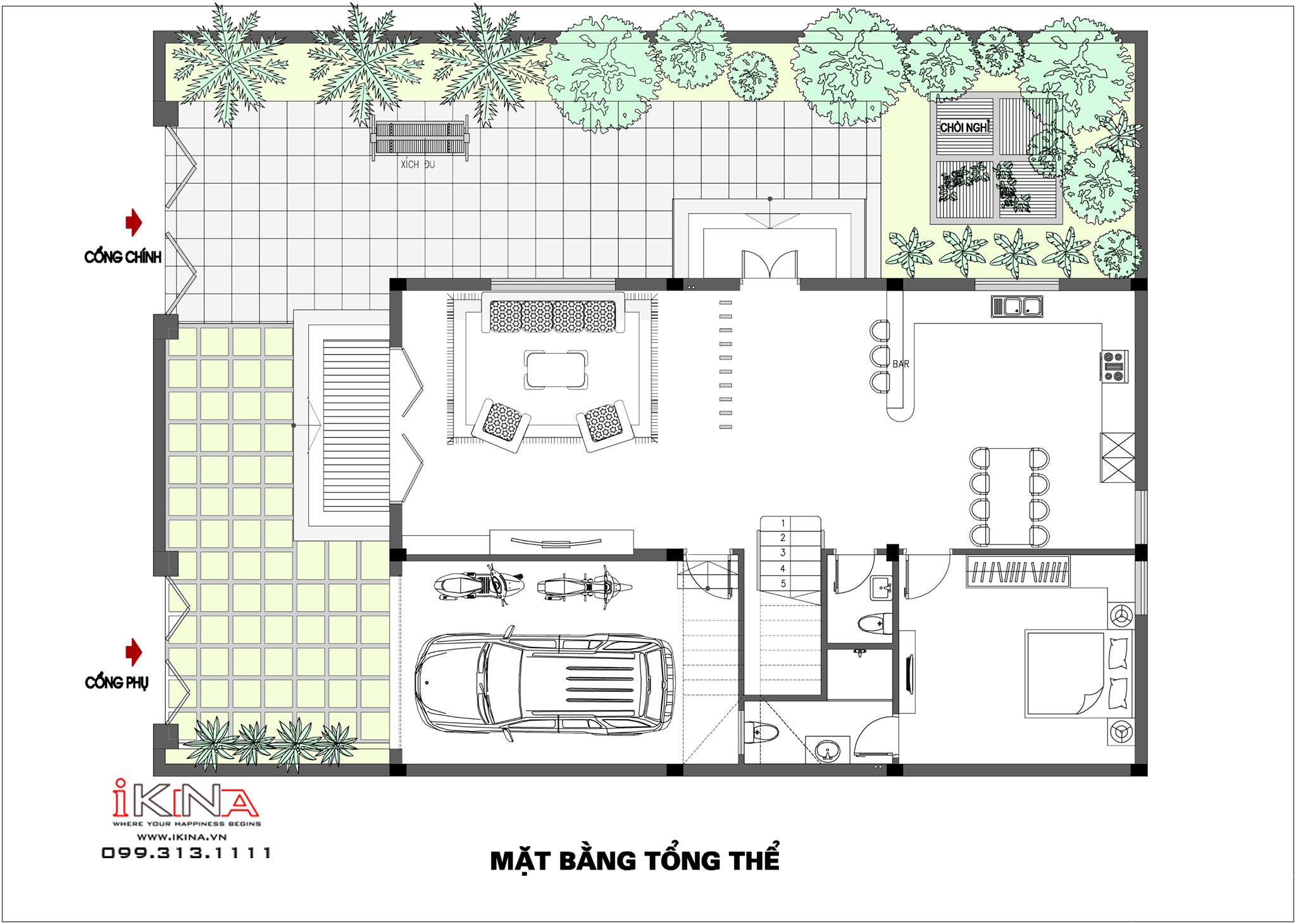 Thiết Kế Biệt Thự Tổng 366m2 - 3 Tầng Hà Nam