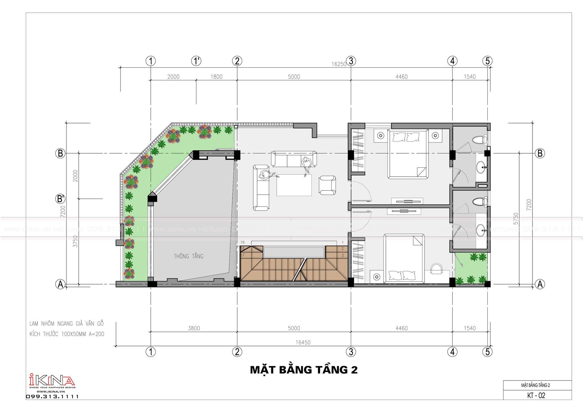  Thiết Kế Nhà Liền Kề 90m2 - 4 Tầng Hòa Bình 