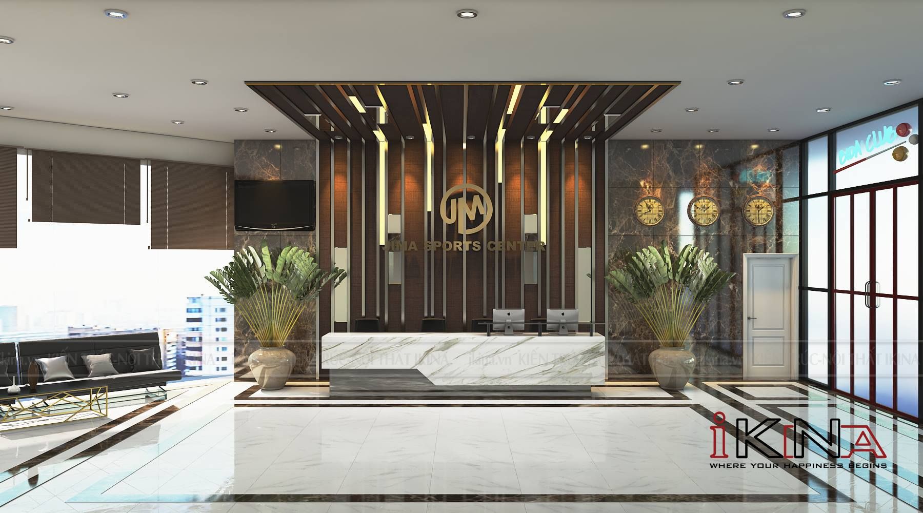 Thiết Kế Jima Sport Center Tầng 4 Golden Field 1200m2 - Mỹ Đình