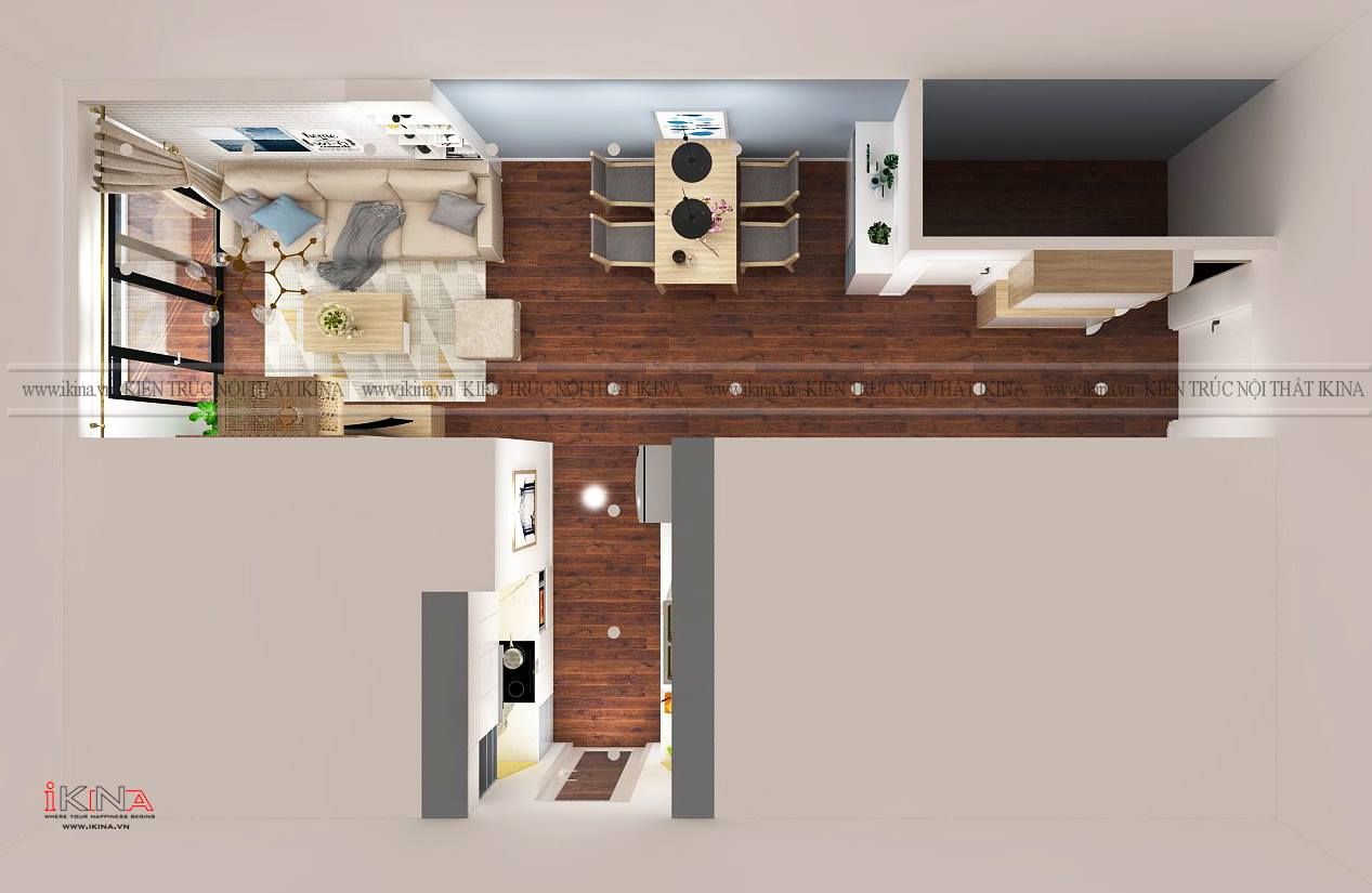 Thiết Kế Căn Hộ Chung Cư A 77m2 - Chung Cư Đồng Phát Park View Hà Nội